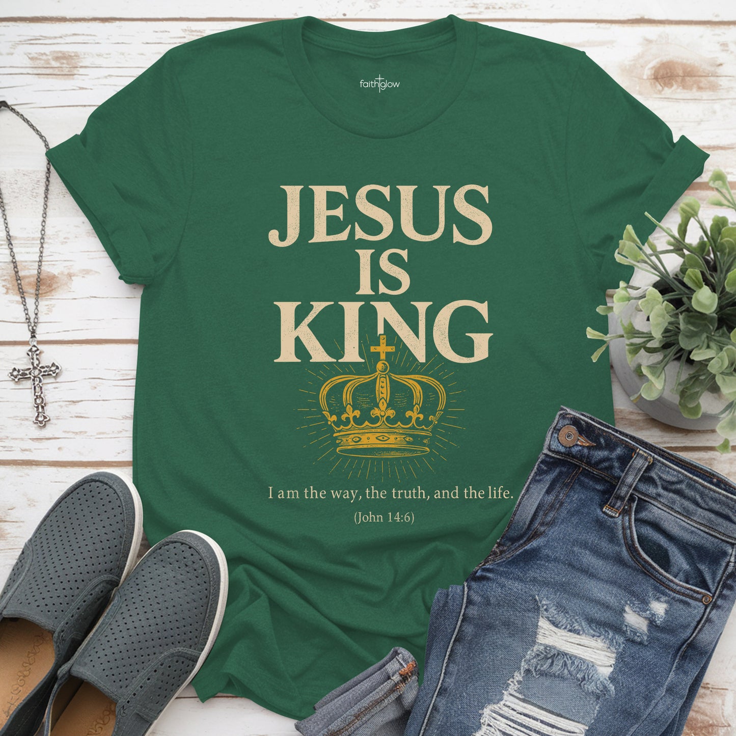 Jesus Is King Christian T Shirt