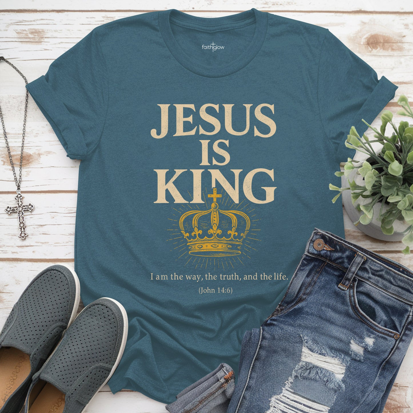 Jesus Is King Christian T Shirt
