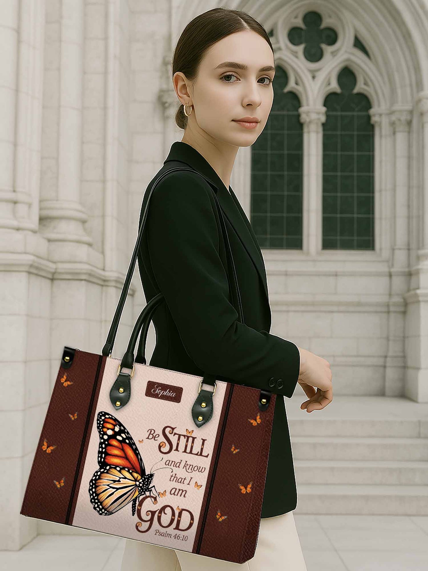 Be Still And Know That I Am God Christian Leather Church Bag