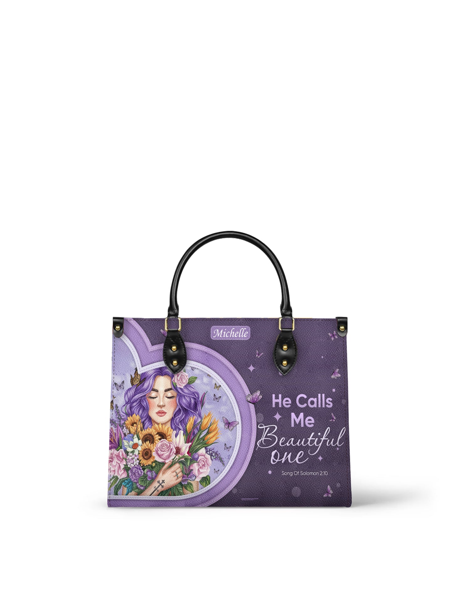 He Calls Me Beautiful One Christian Leather Church Bag