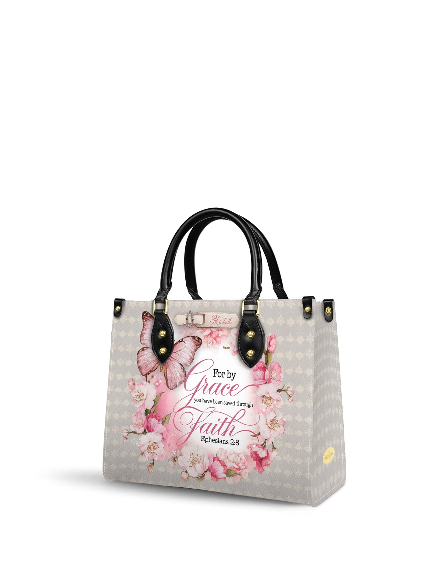 For By Grace You Have Been Saved Through Faith Christian Leather Church Bag