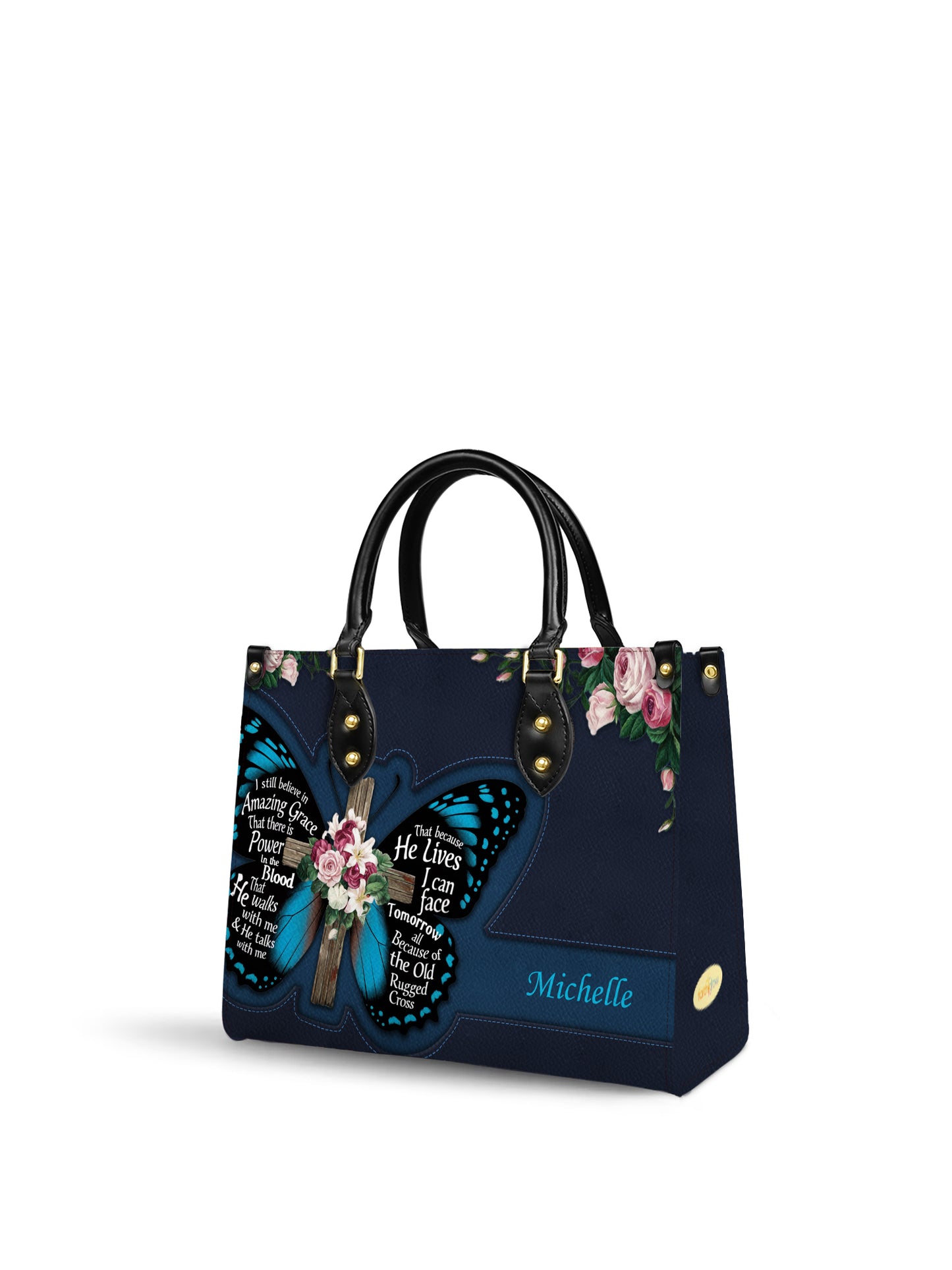 I Still Believe In Amazing Grace Christian Leather Church Bag