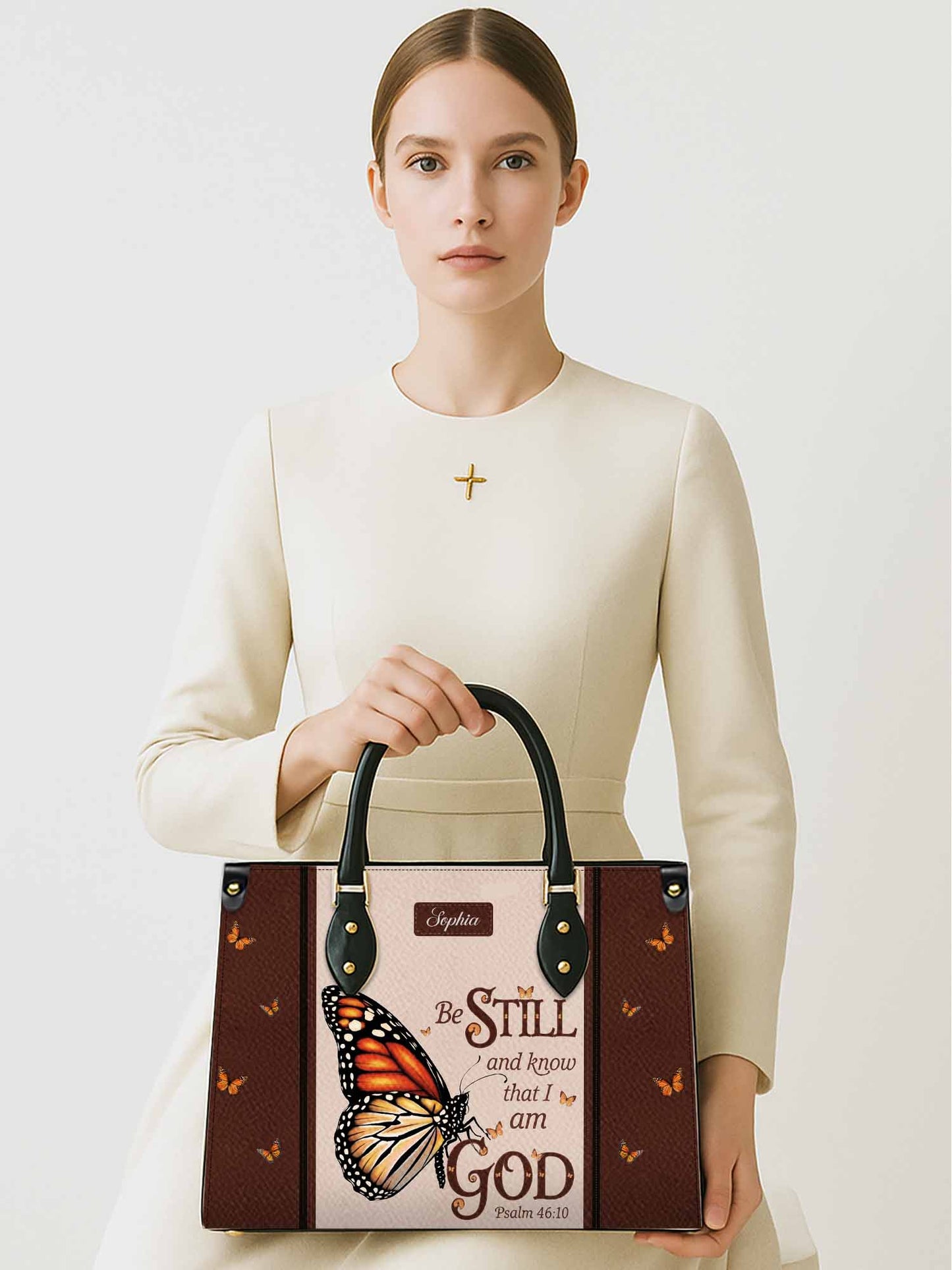 Be Still And Know That I Am God Christian Leather Church Bag