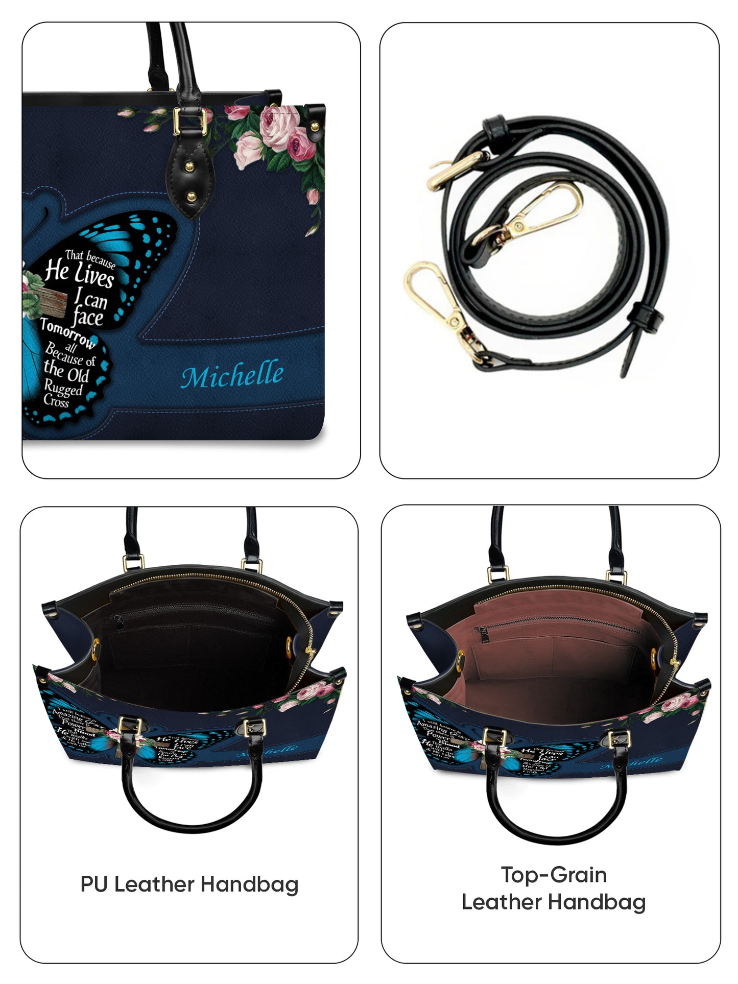I Still Believe In Amazing Grace Christian Leather Church Bag