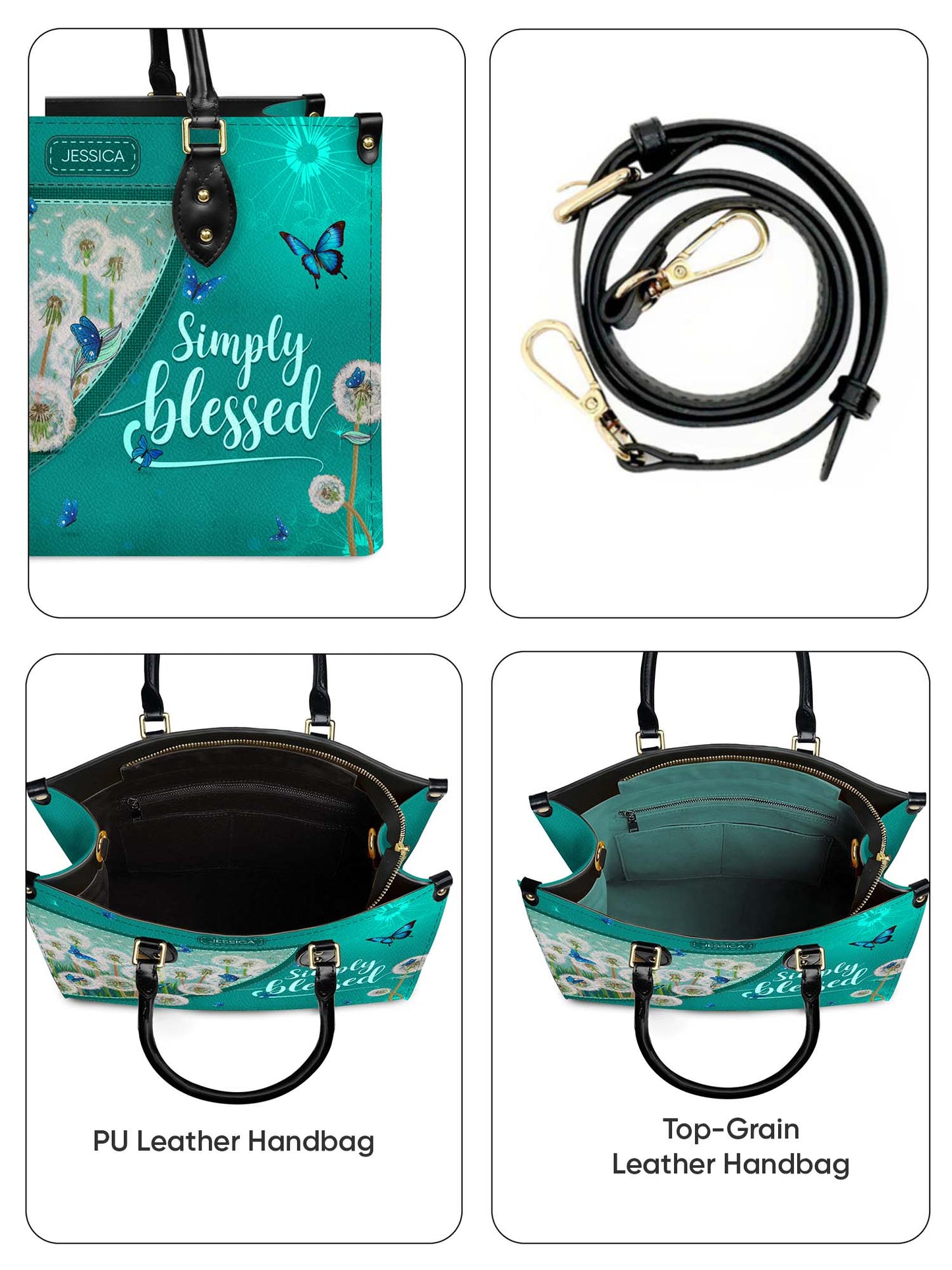 Simply Blessed Christian Leather Church Bag