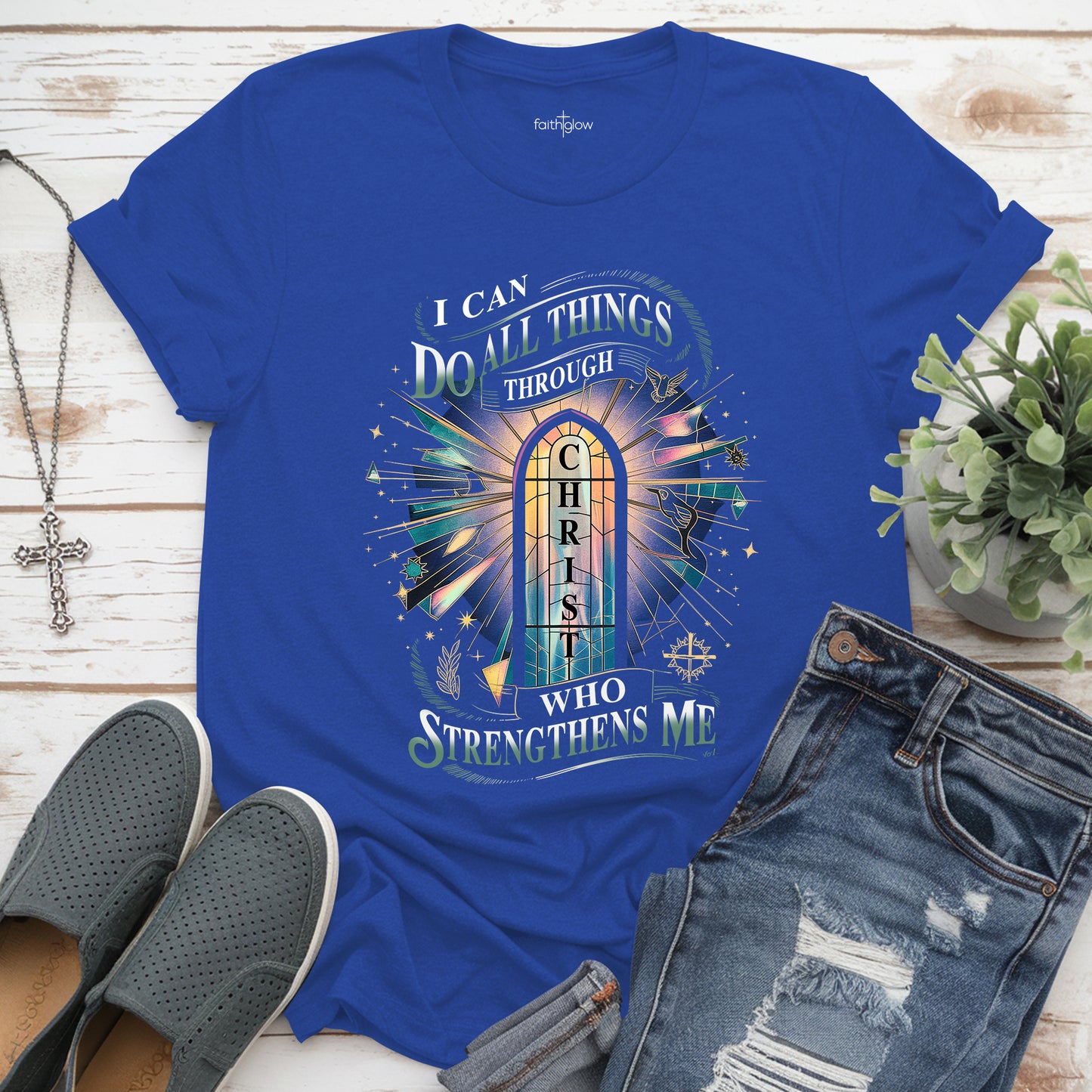 I Can Do All Things Through Christ Who Strengthens Me Christian T Shirt