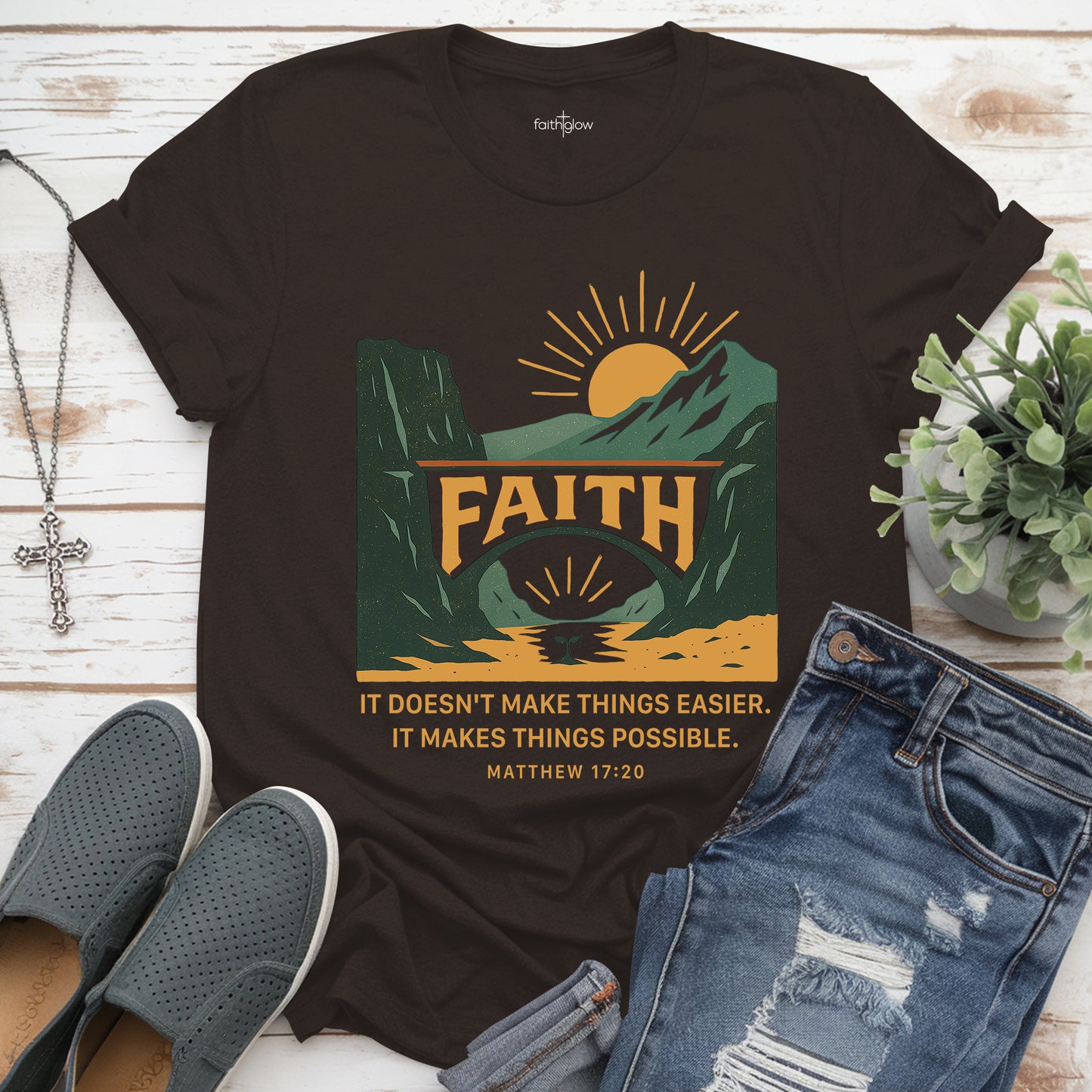 It Doesn’t Make Things Easier It Makes Things Possible Christian T Shirt