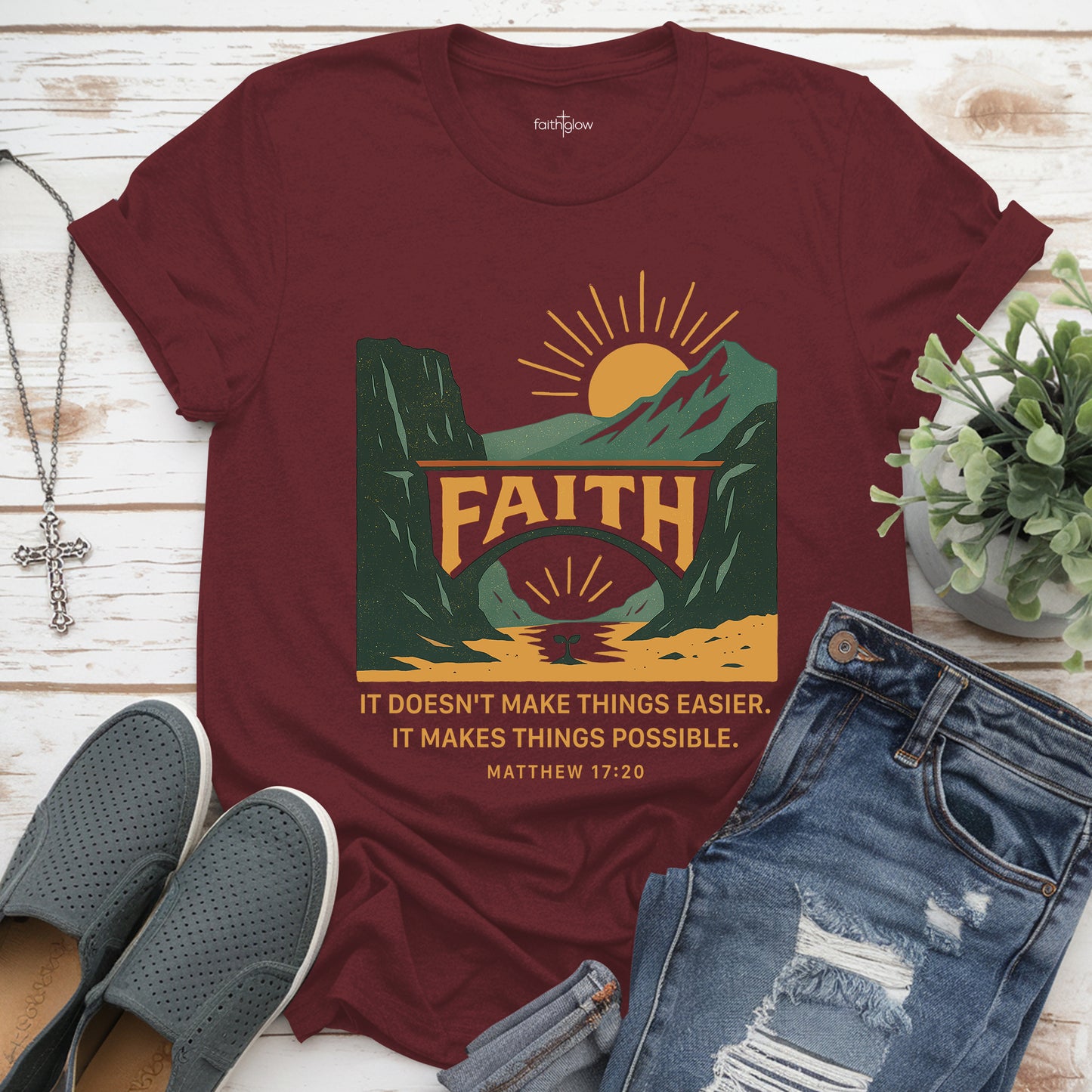 It Doesn’t Make Things Easier It Makes Things Possible Christian T Shirt