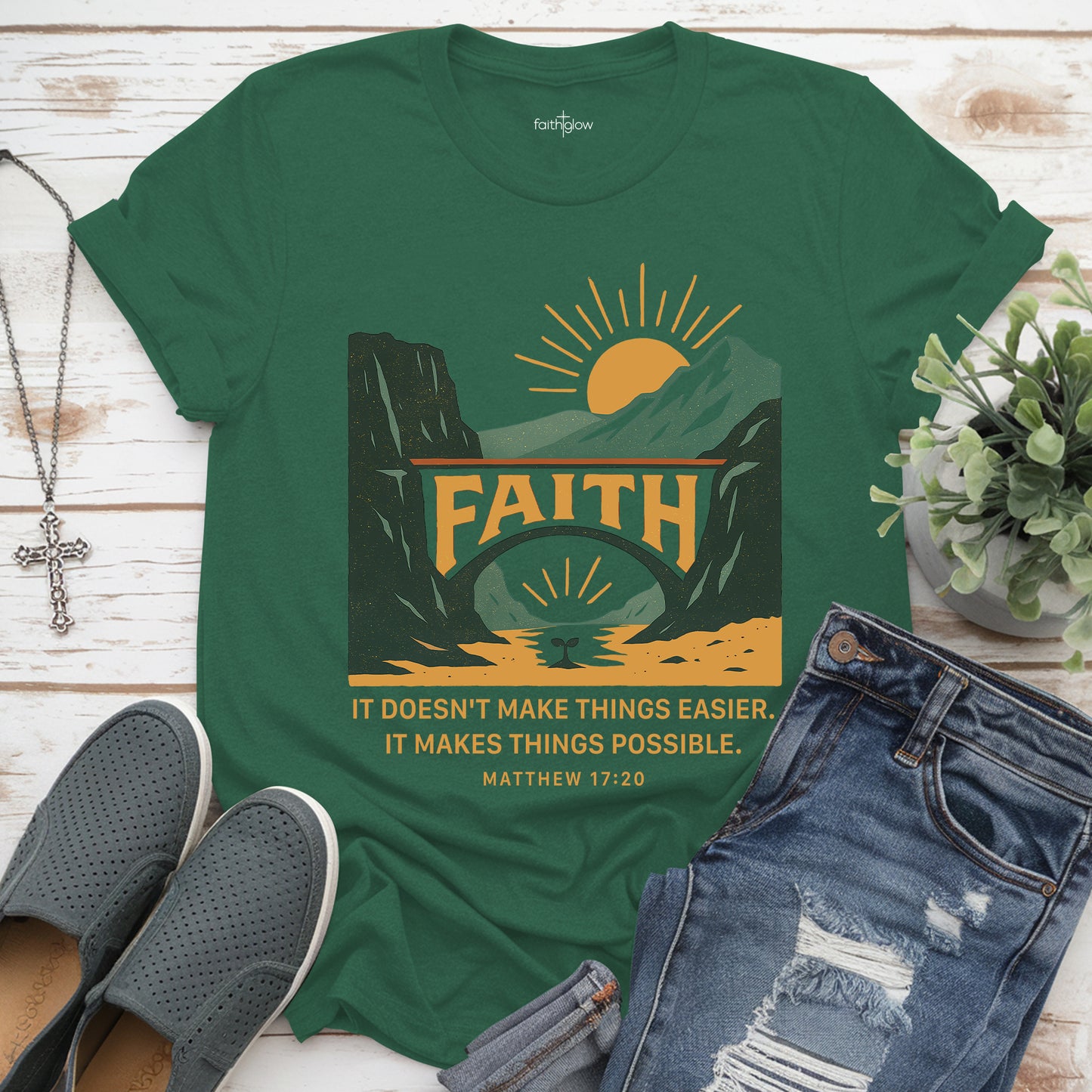 It Doesn’t Make Things Easier It Makes Things Possible Christian T Shirt