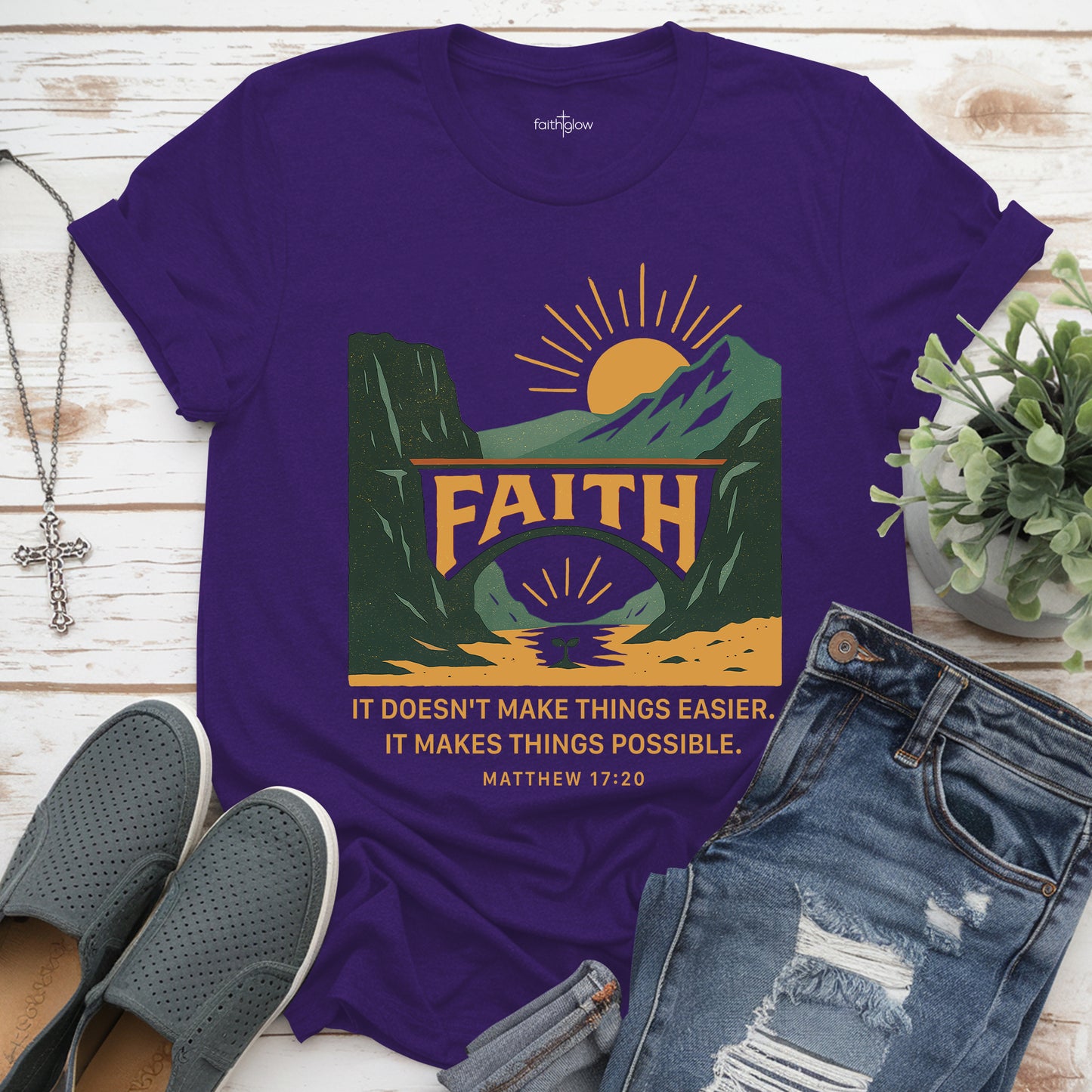 It Doesn’t Make Things Easier It Makes Things Possible Christian T Shirt