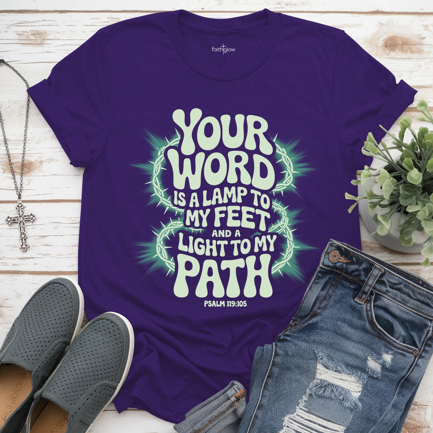 Your Word Is A Lamp To My Feet And A Light To My Path Christian T Shirt