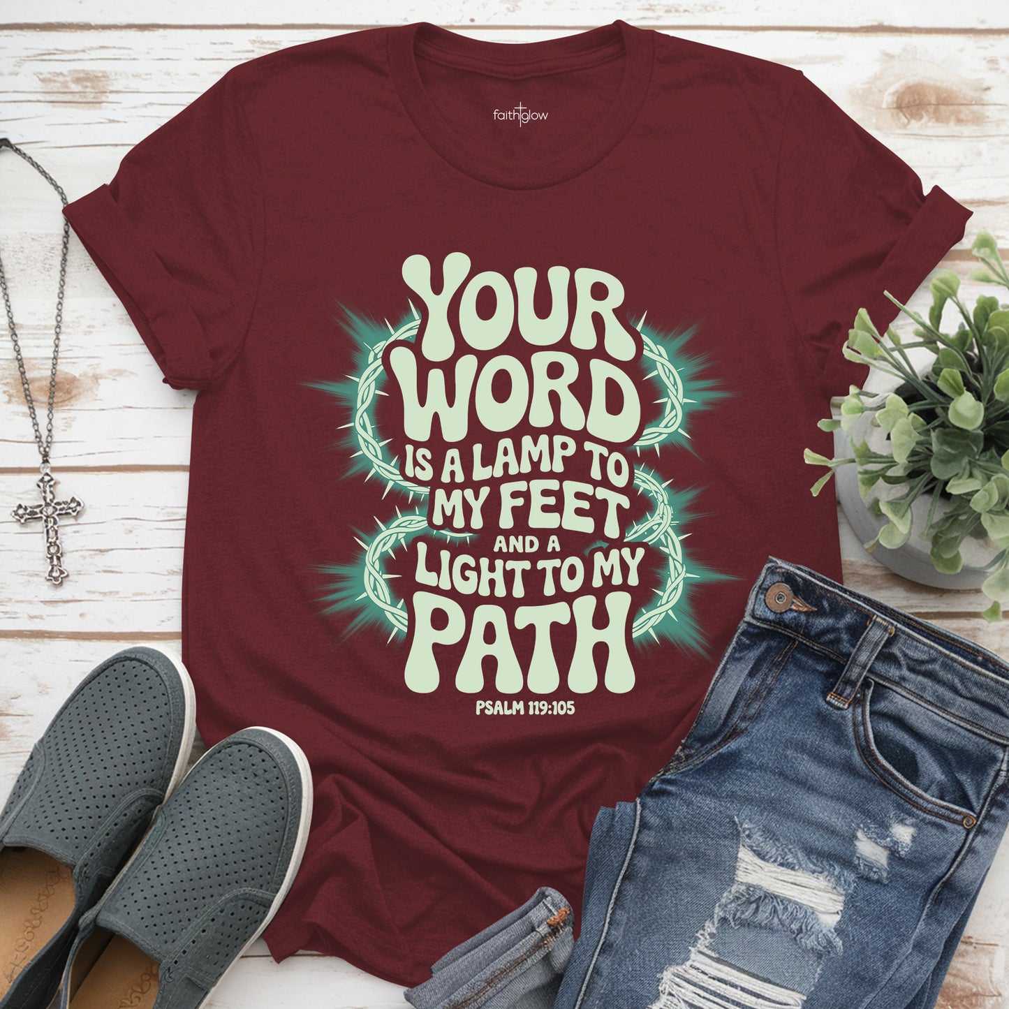 Your Word Is A Lamp To My Feet And A Light To My Path Christian T Shirt