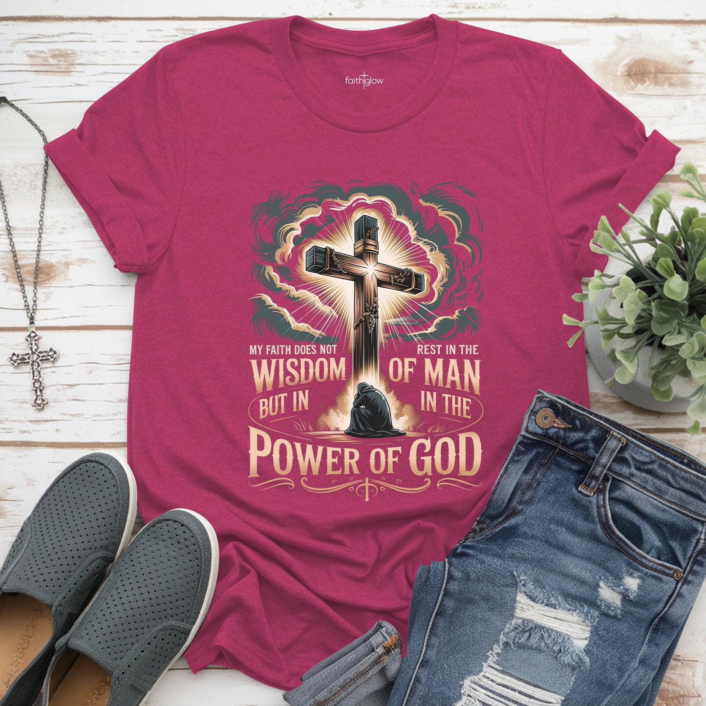 My Faith Does Not Rest In The Wisdom Of Man Christian T Shirt