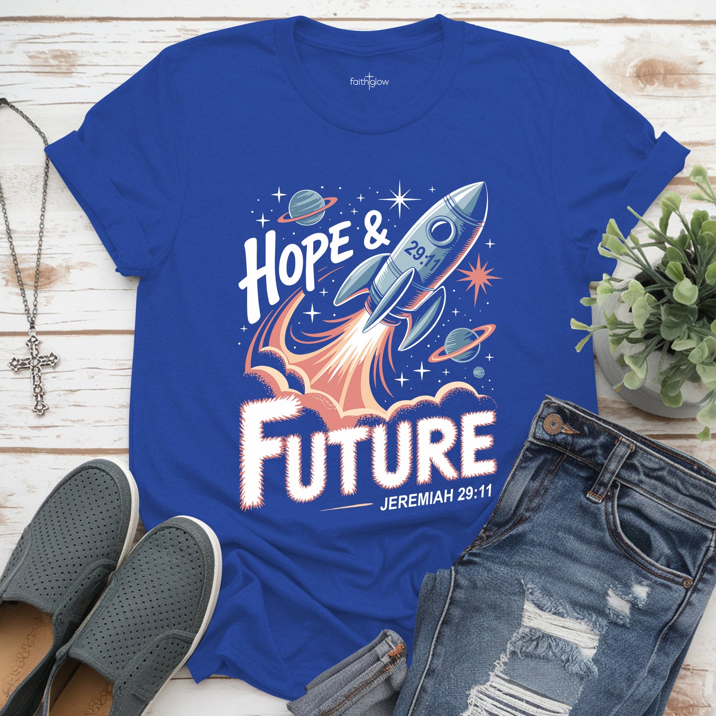 Hope & A Future Jeremiah 29:11 Christian T Shirt