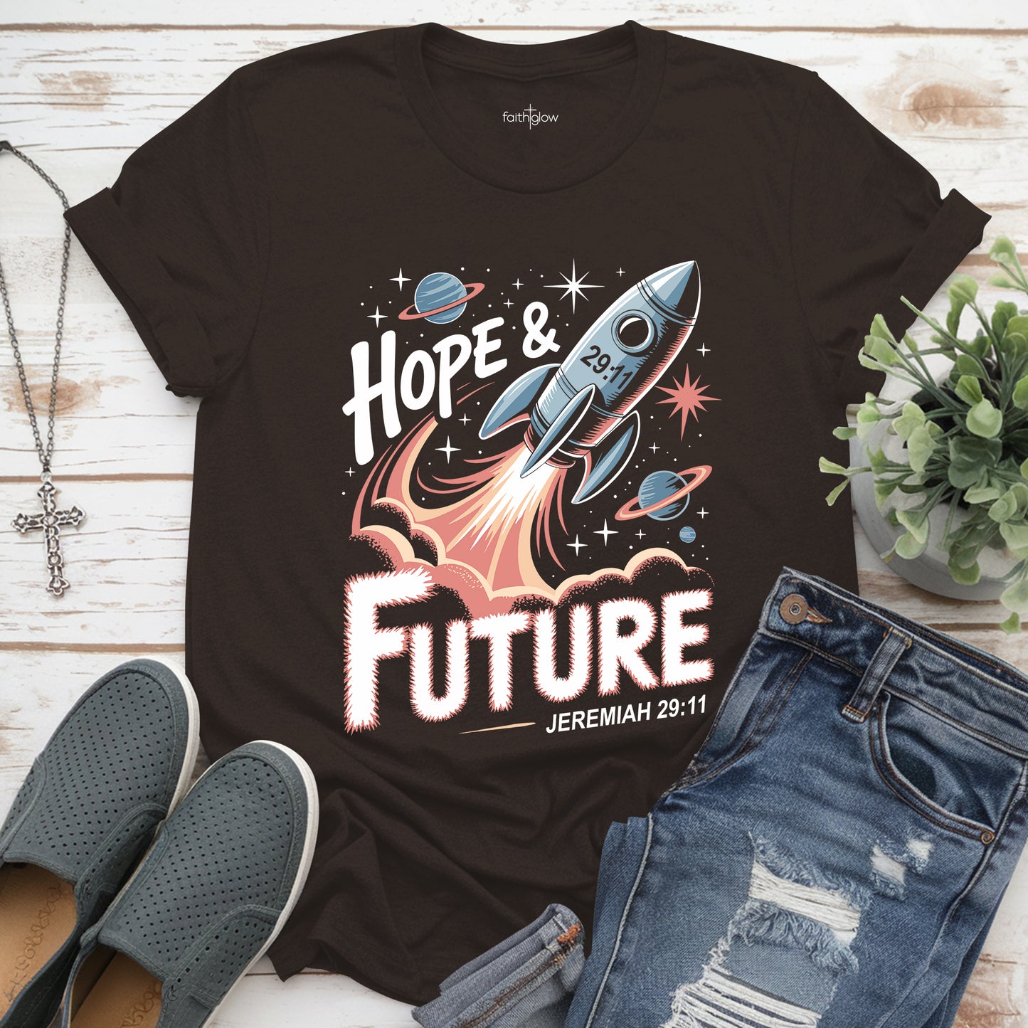 Hope & A Future Jeremiah 29:11 Christian T Shirt