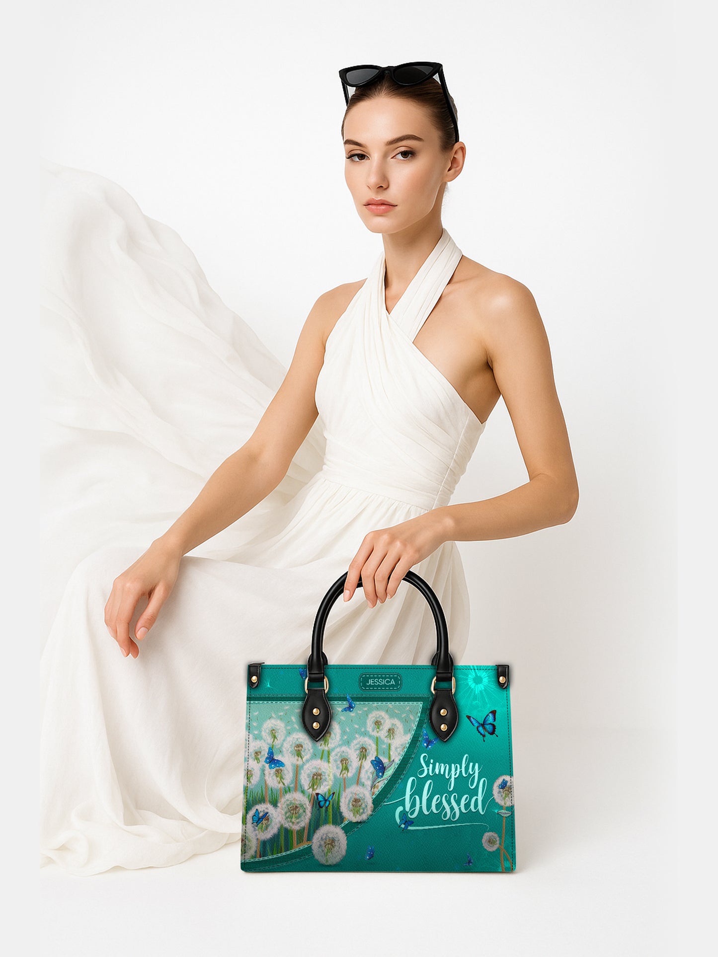 Simply Blessed Christian Leather Church Bag