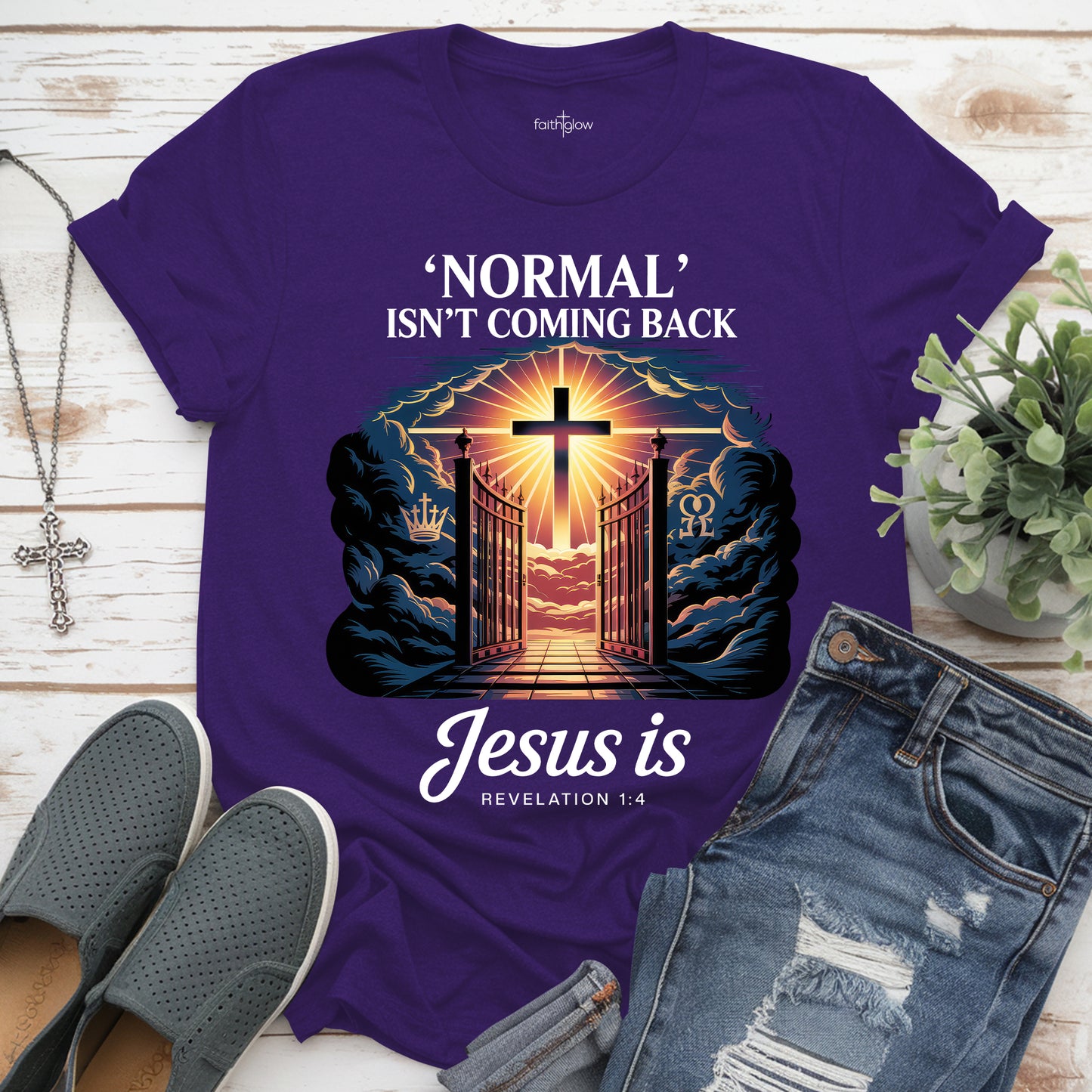 Normal Isn't Coming Back But Jesus Is Christian T Shirt