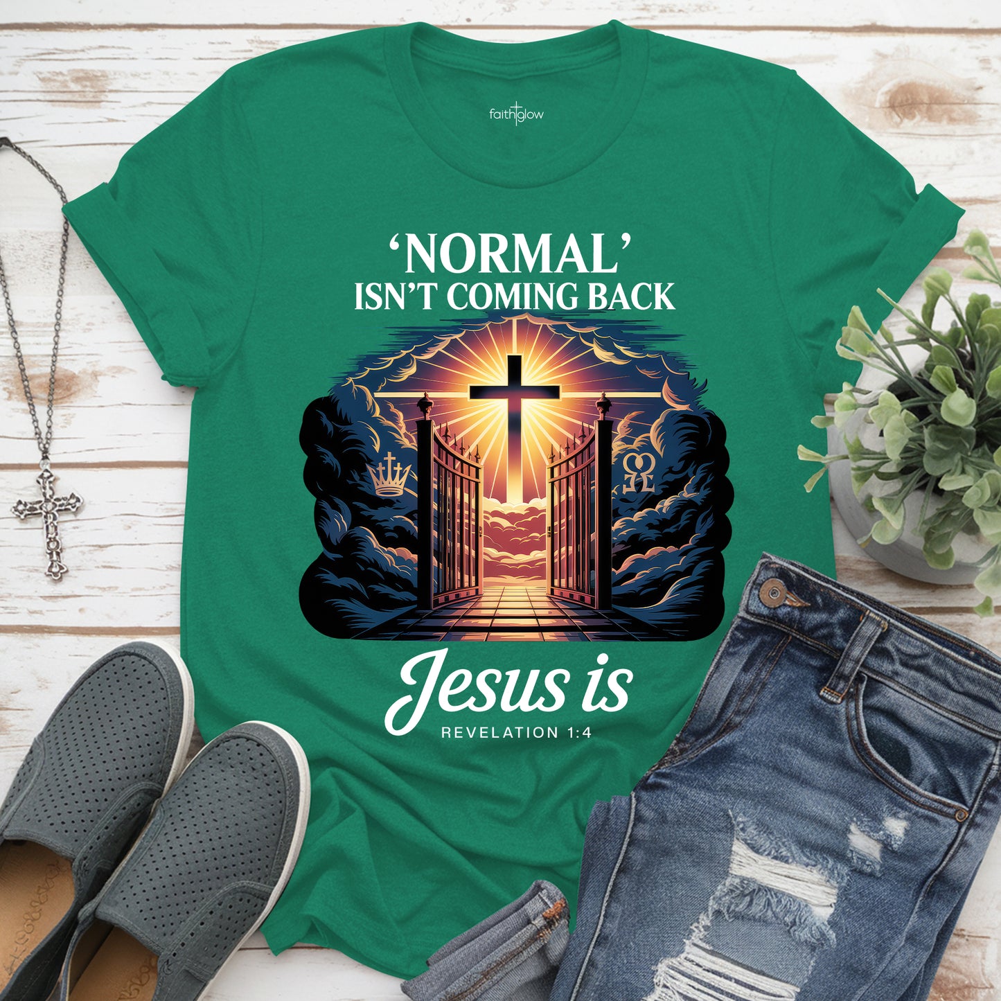 Normal Isn't Coming Back But Jesus Is Christian T Shirt
