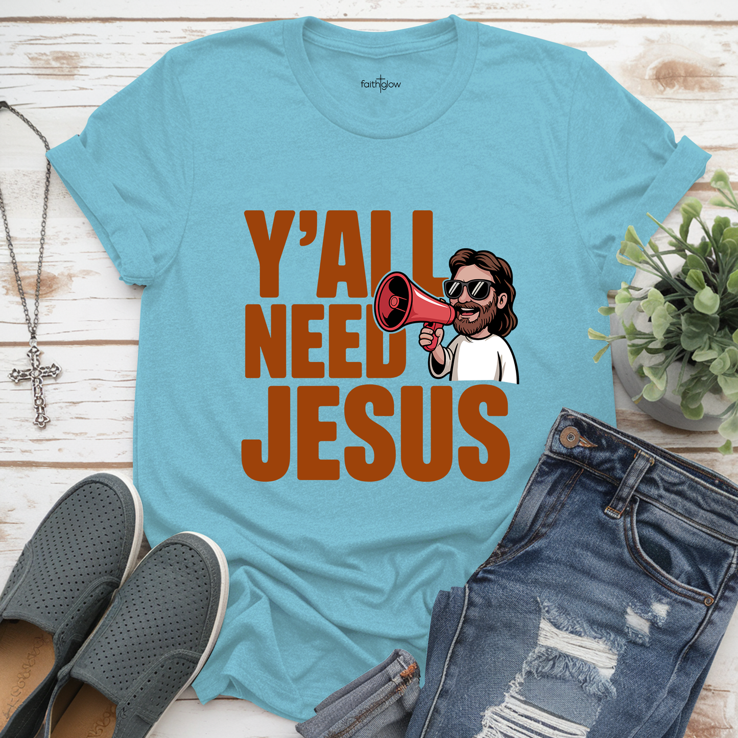 Y’All Need Jesus Funny Christian T Shirt