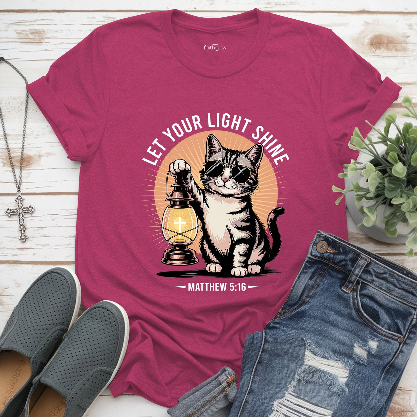 Be The Light Matthew 5:16 Christian T Shirt