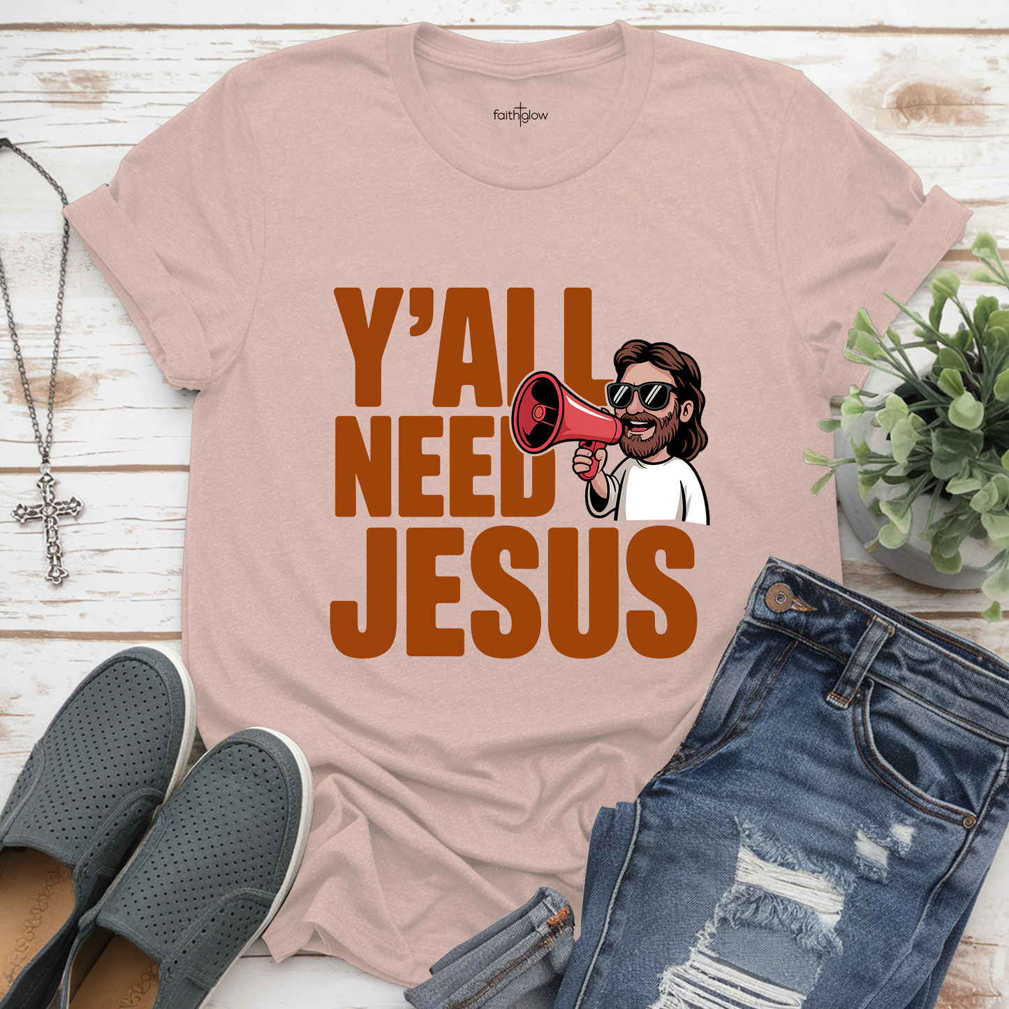 Y’All Need Jesus Funny Christian T Shirt