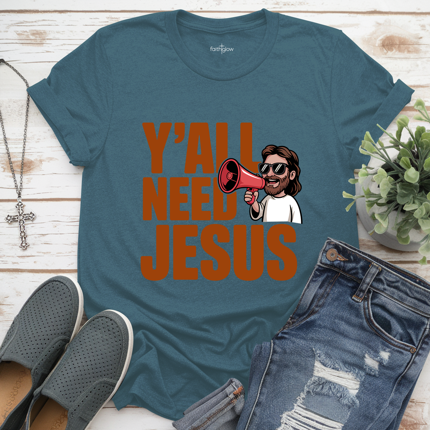 Y’All Need Jesus Funny Christian T Shirt