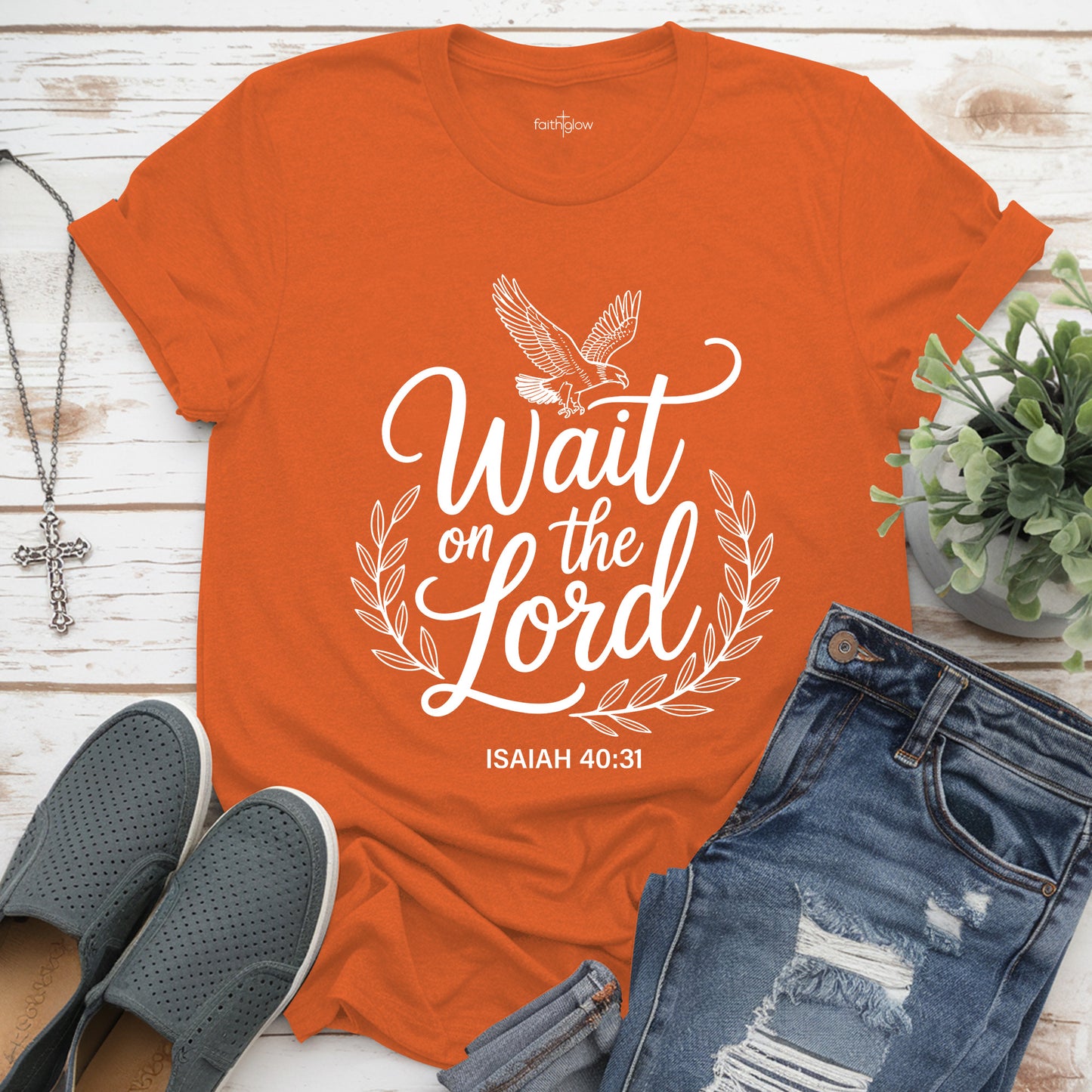 Wait On The Lord Christian T Shirt