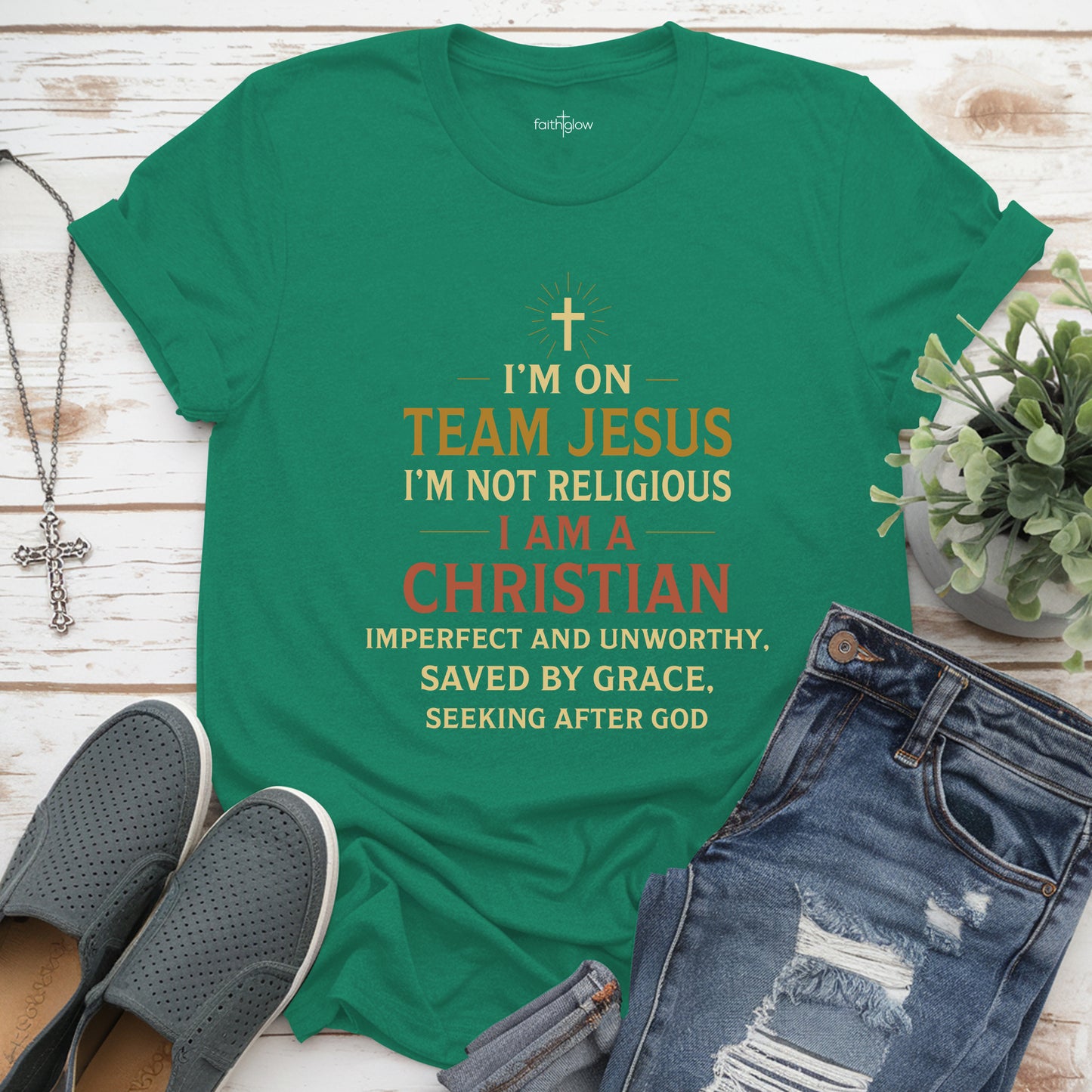 I’m On Team Jesus Christian T Shirt