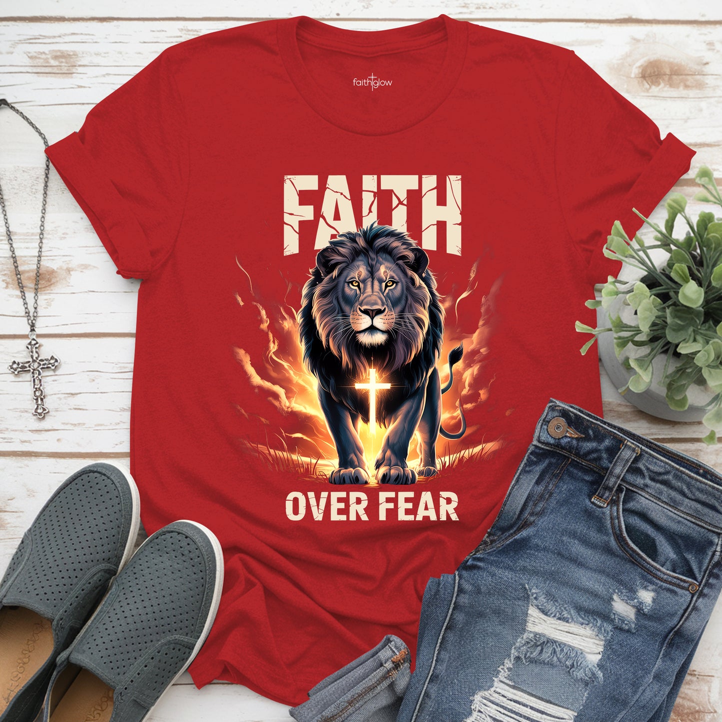Faith Over Fear Christian T Shirt