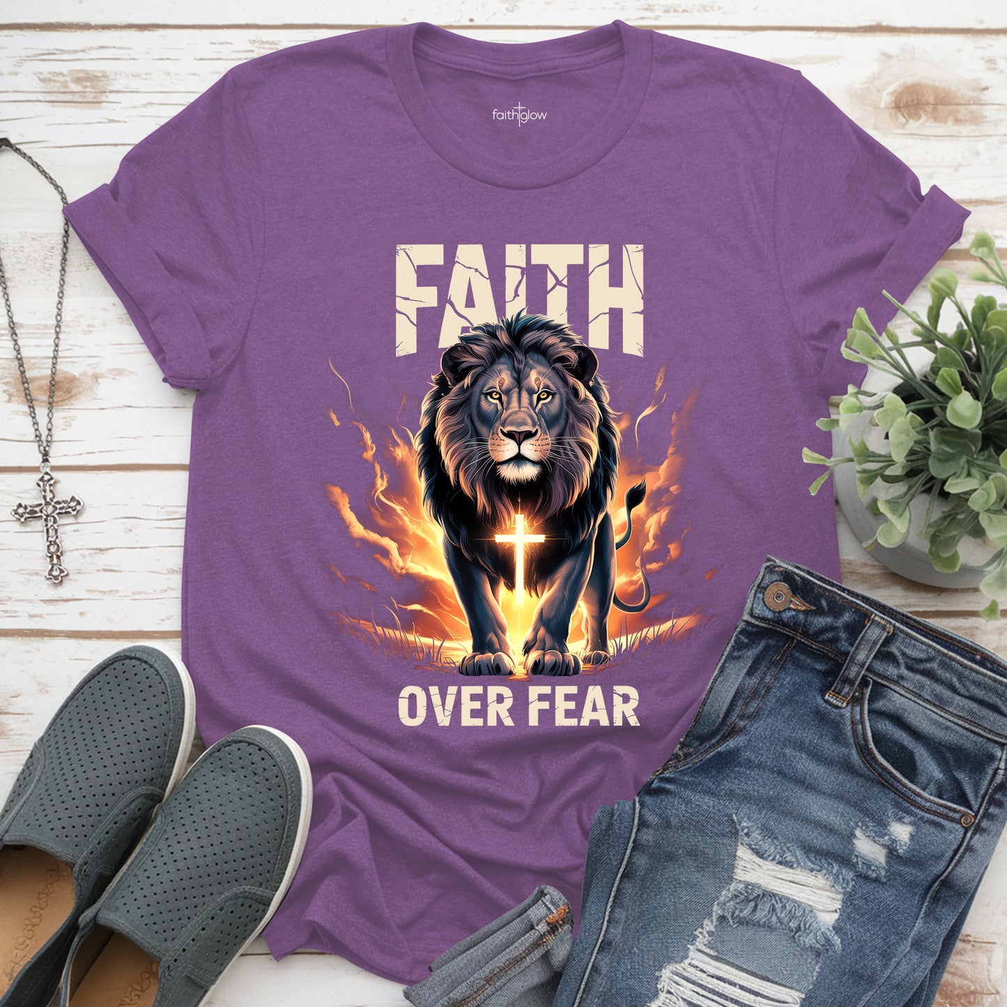 Faith Over Fear Christian T Shirt