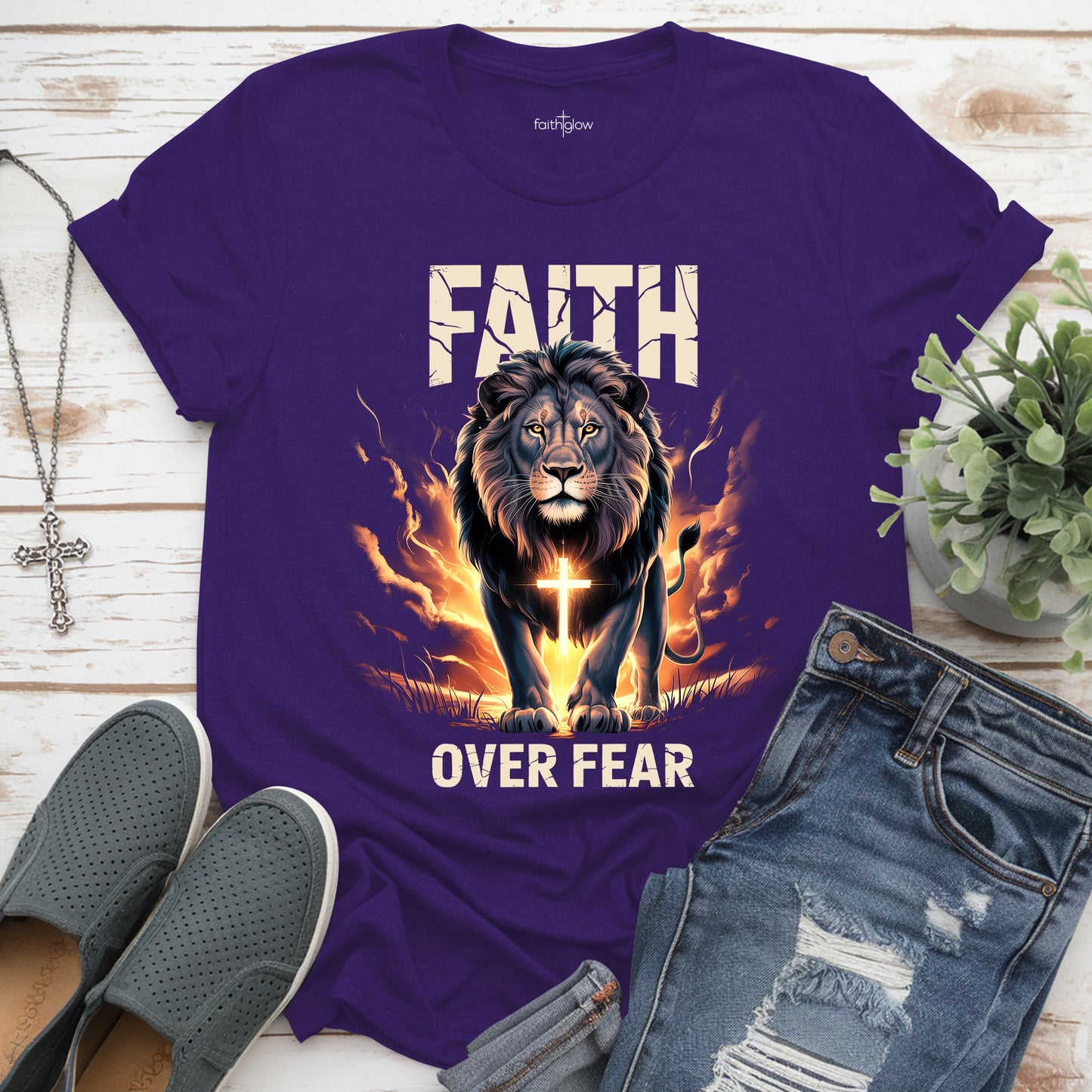 Faith Over Fear Christian T Shirt