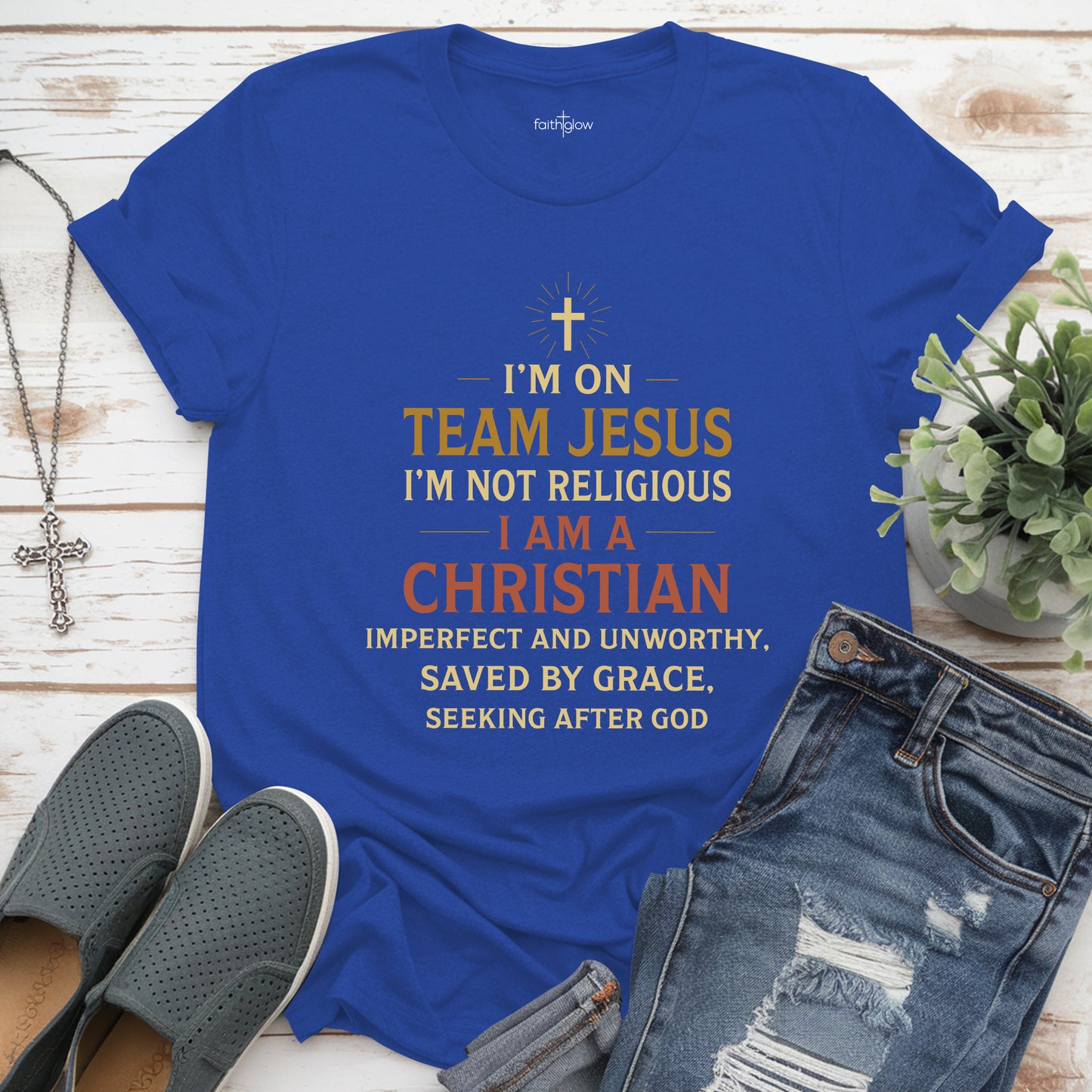 I’m On Team Jesus Christian T Shirt