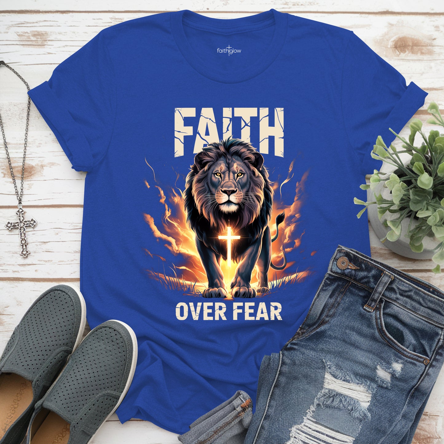 Faith Over Fear Christian T Shirt