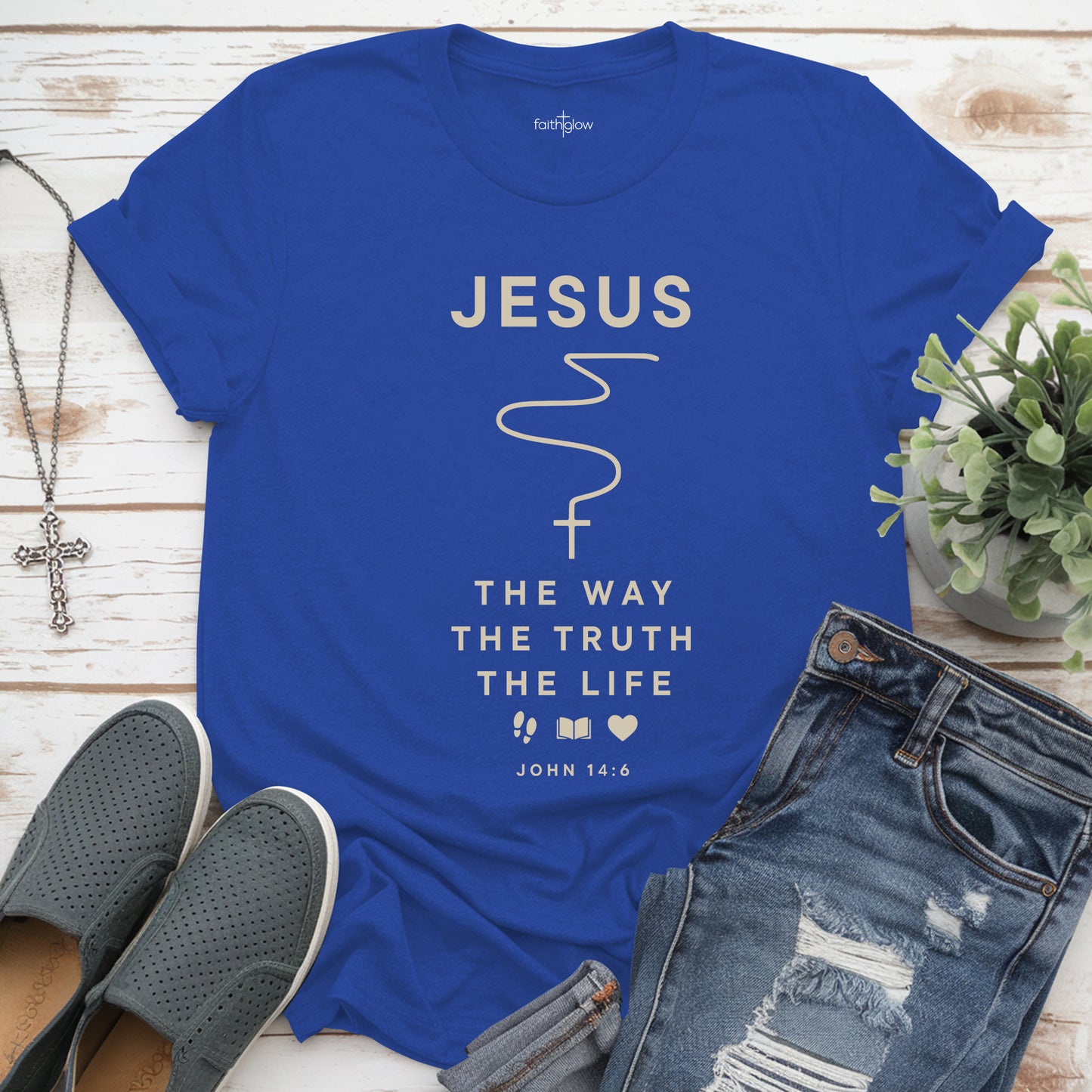 Jesus – The Way, The Truth, The Life Christian T Shirt
