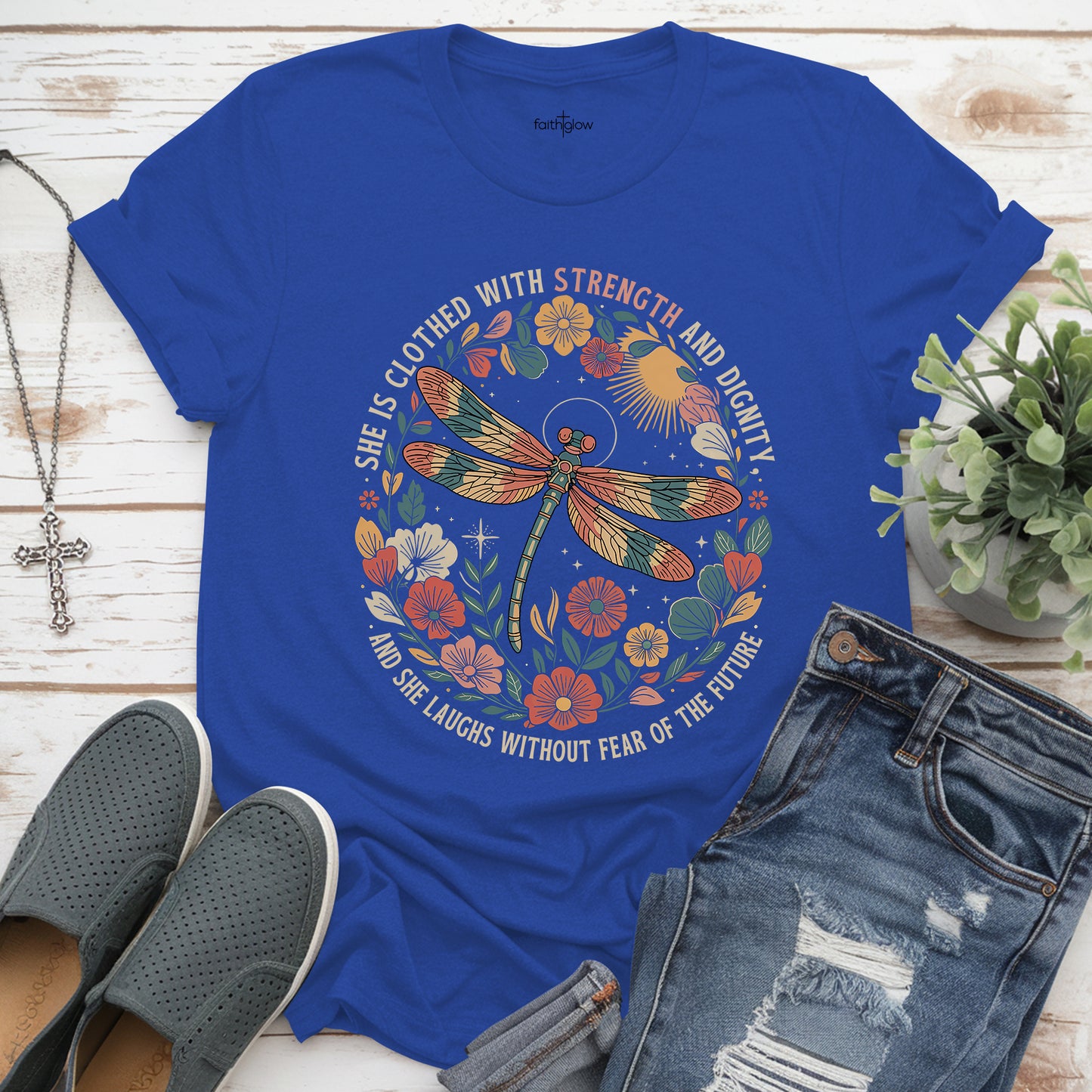 She Is Clothed With Strength And Dignity Christian T Shirt
