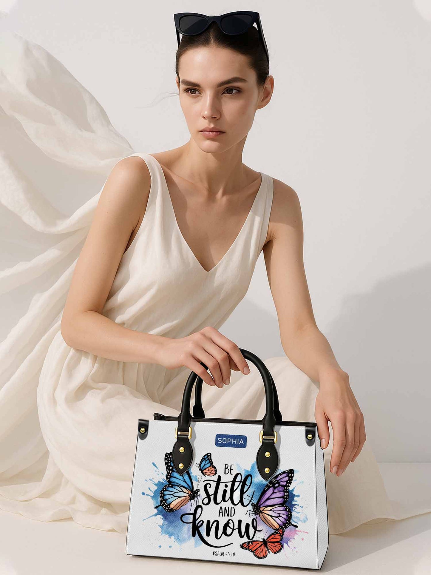 Be Still And Know Christian Leather Church Bag