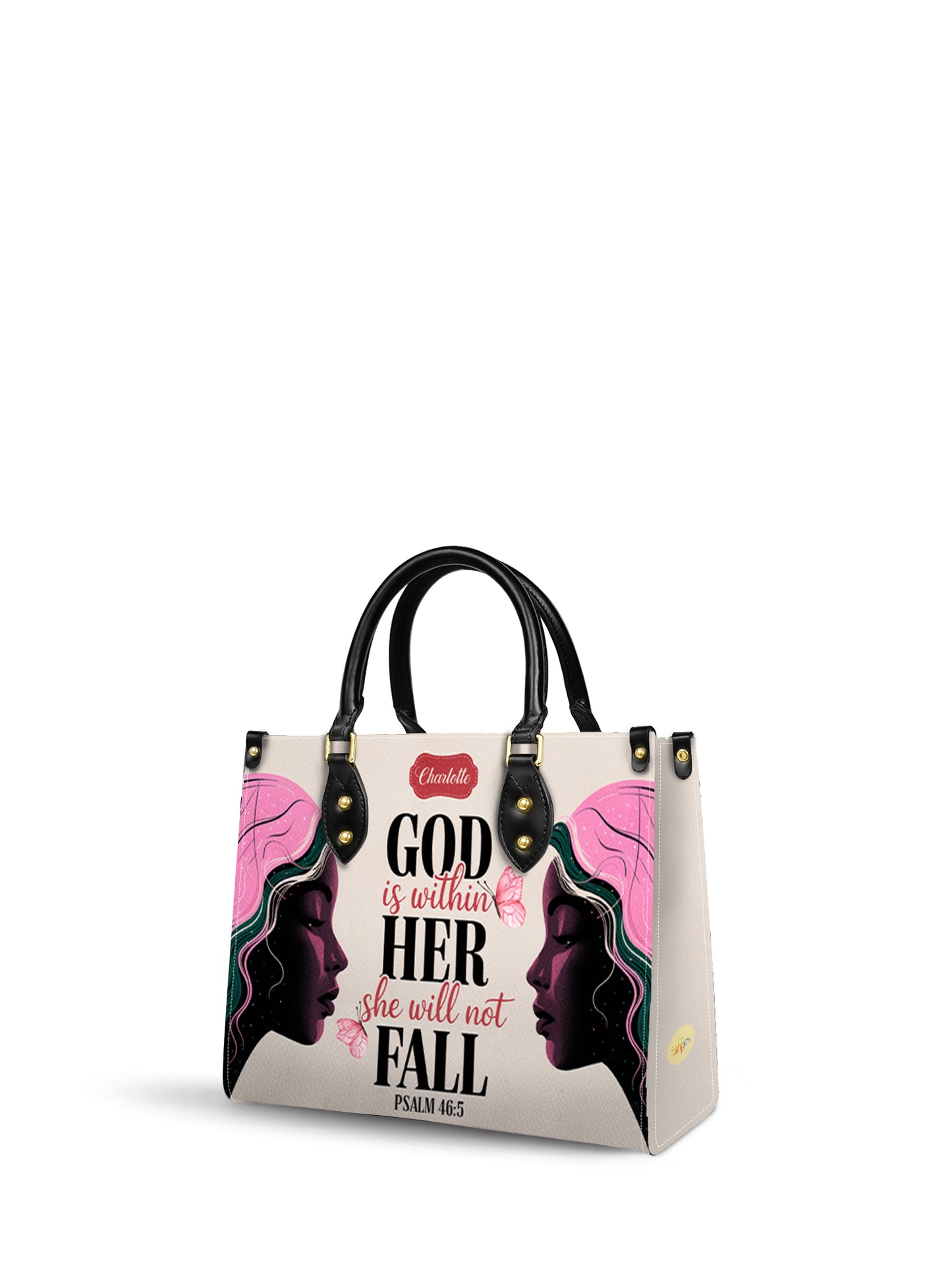 God Is Within Her She Will Not Fall Christian Leather Church Bag