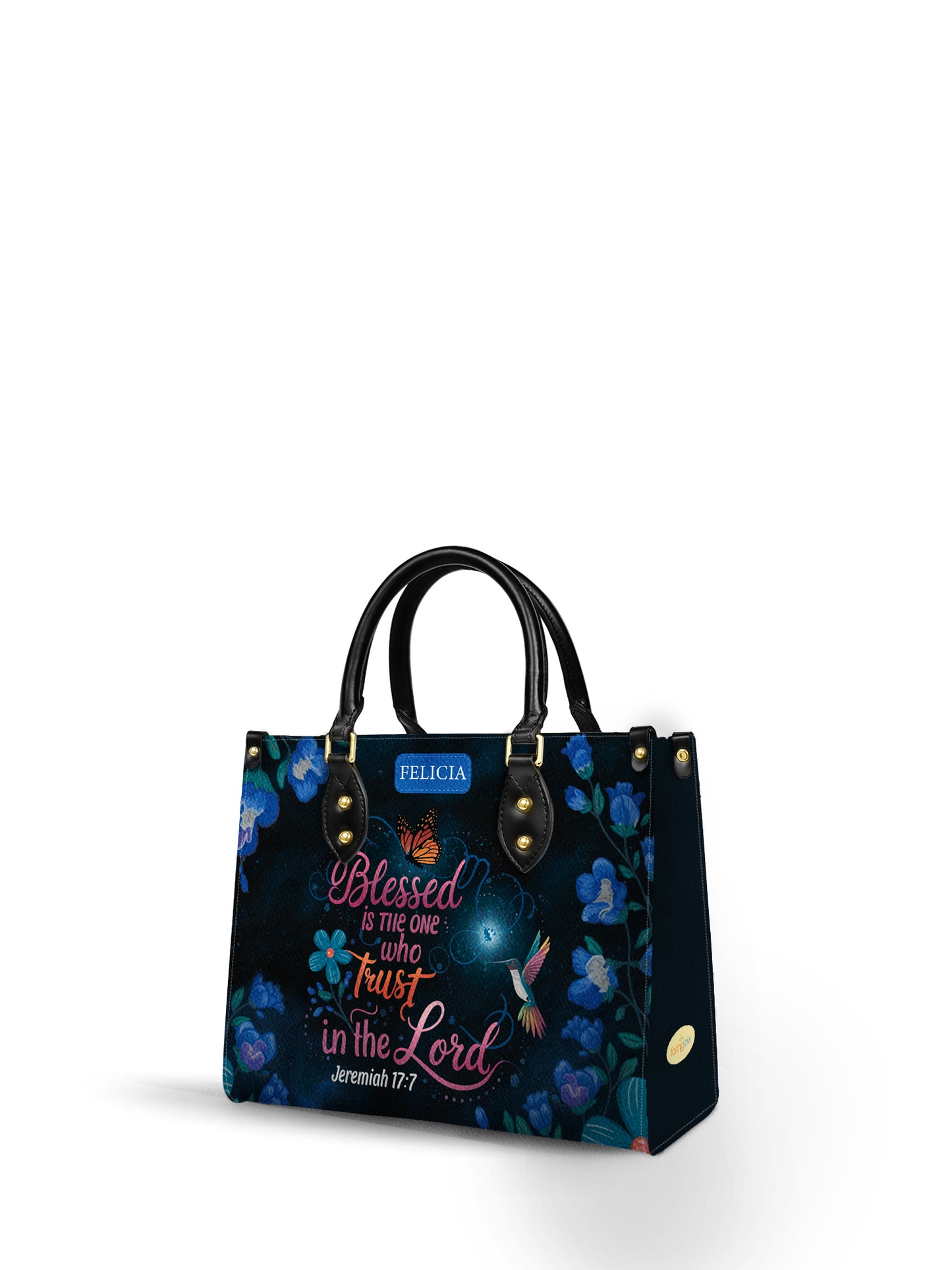 Blessed Is The One Who Trusts In The Lord Christian Leather Church Bag