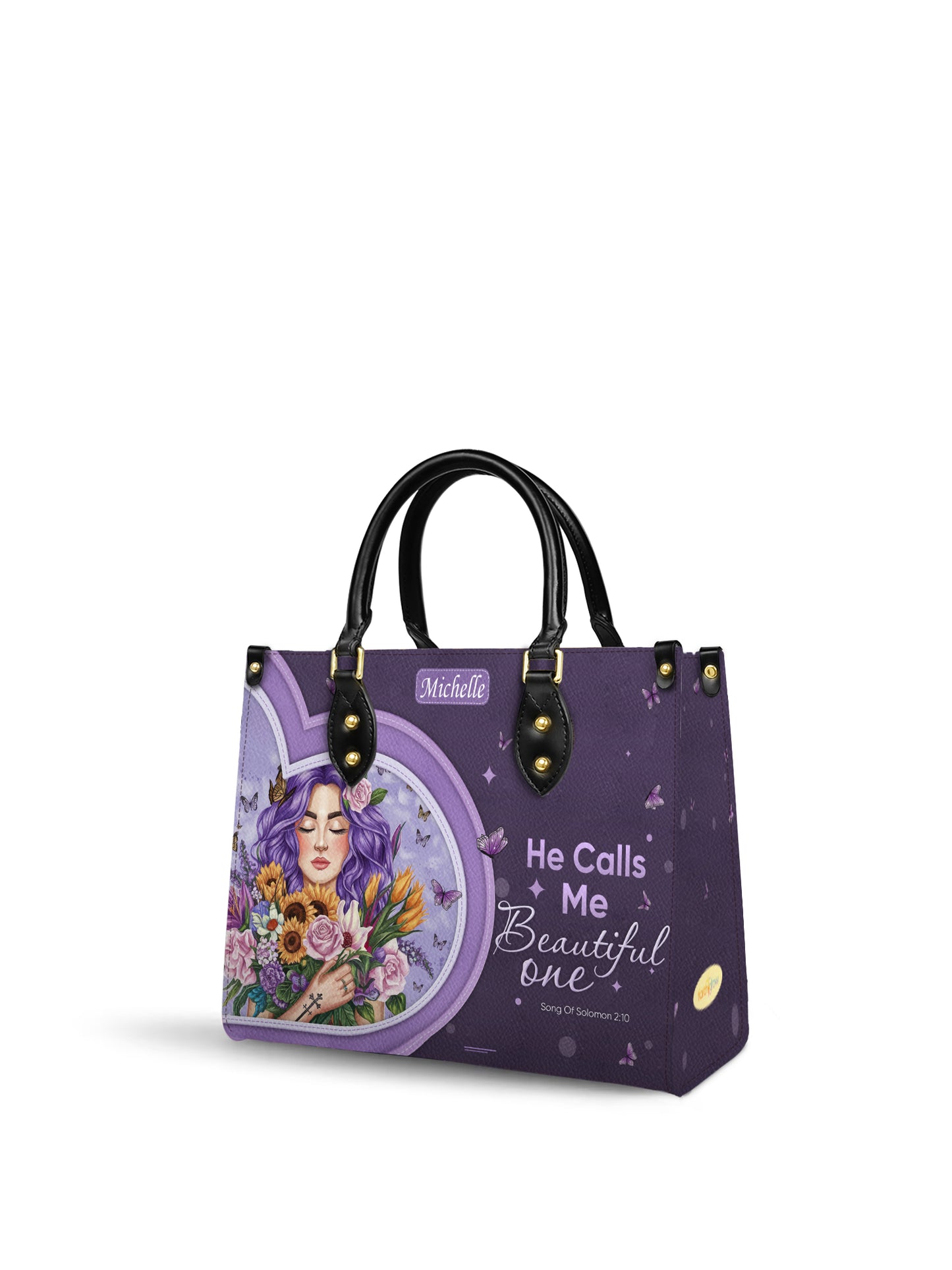 He Calls Me Beautiful One Christian Leather Church Bag
