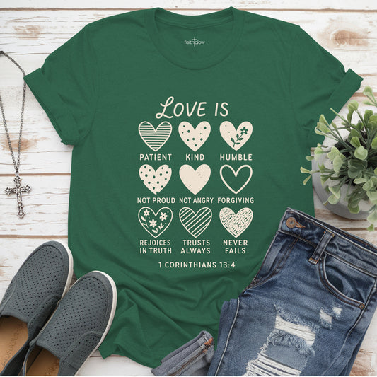 Love Is Patient Love Is Kind Christian T Shirt