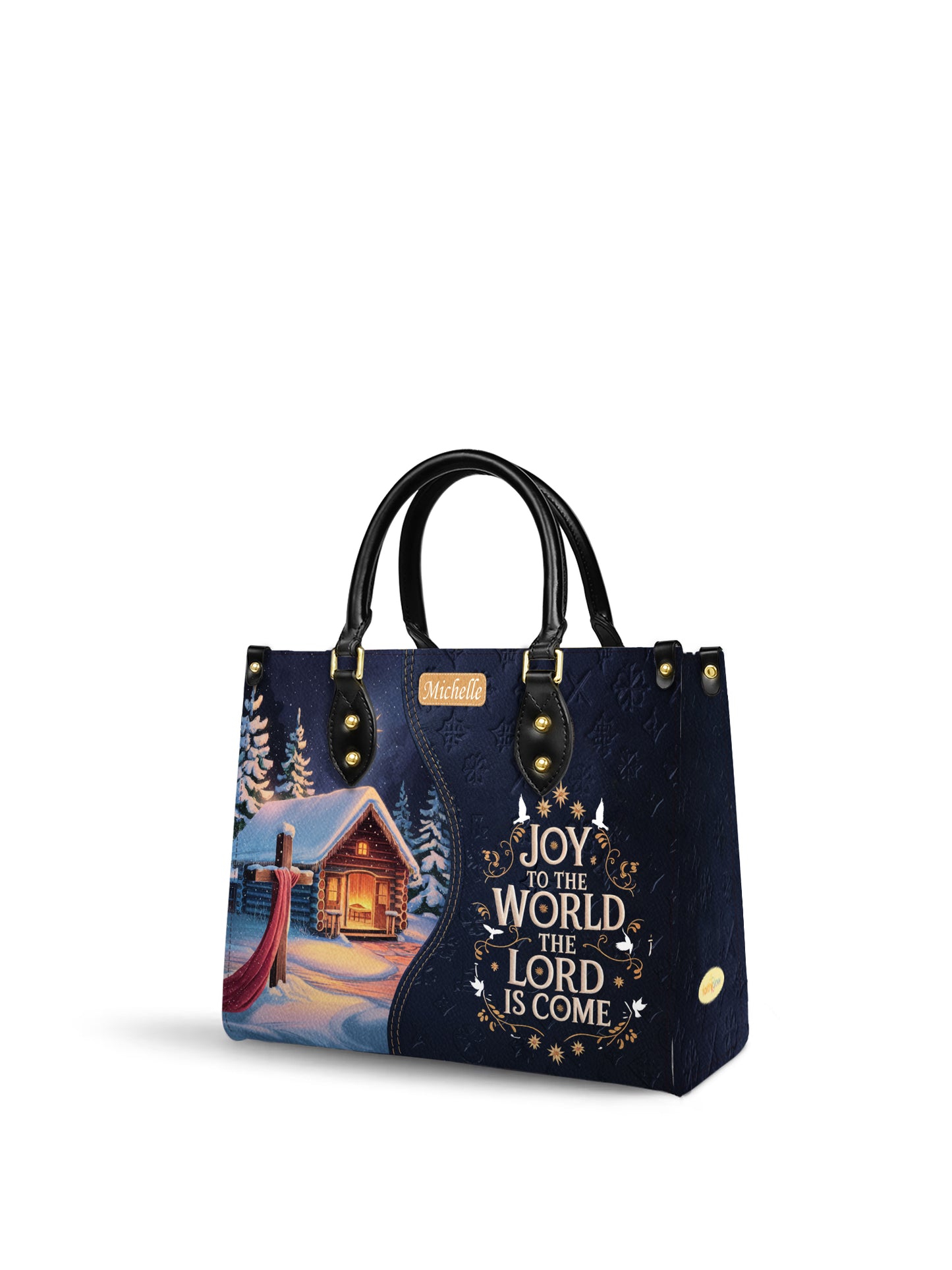 Joy To The World The Lord Is Come Christian Leather Church Bag
