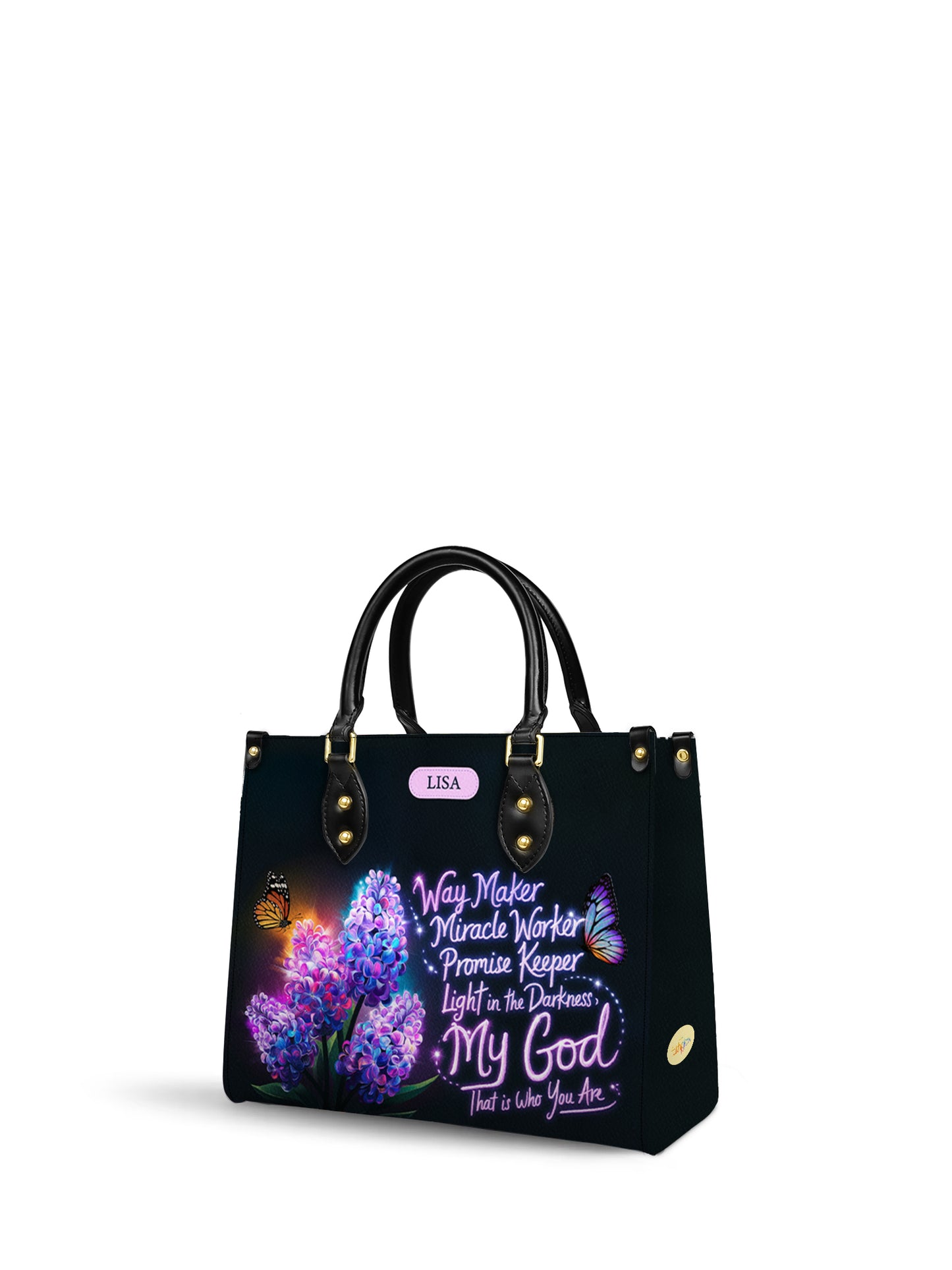 Waymaker Miracle Worker Promise Keeper Christian Leather Church Bag