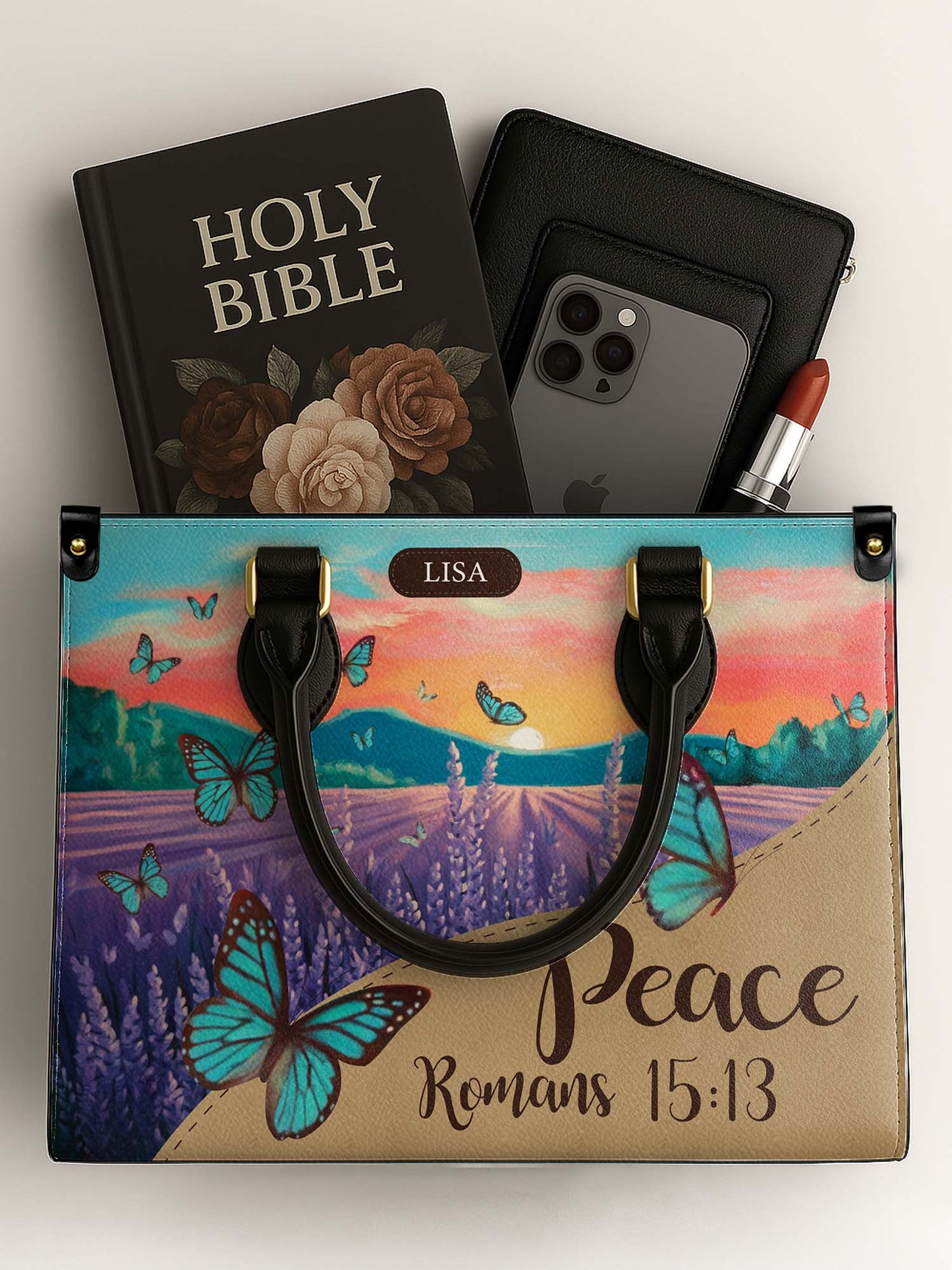 Peace Roman Christian Leather Church Bag