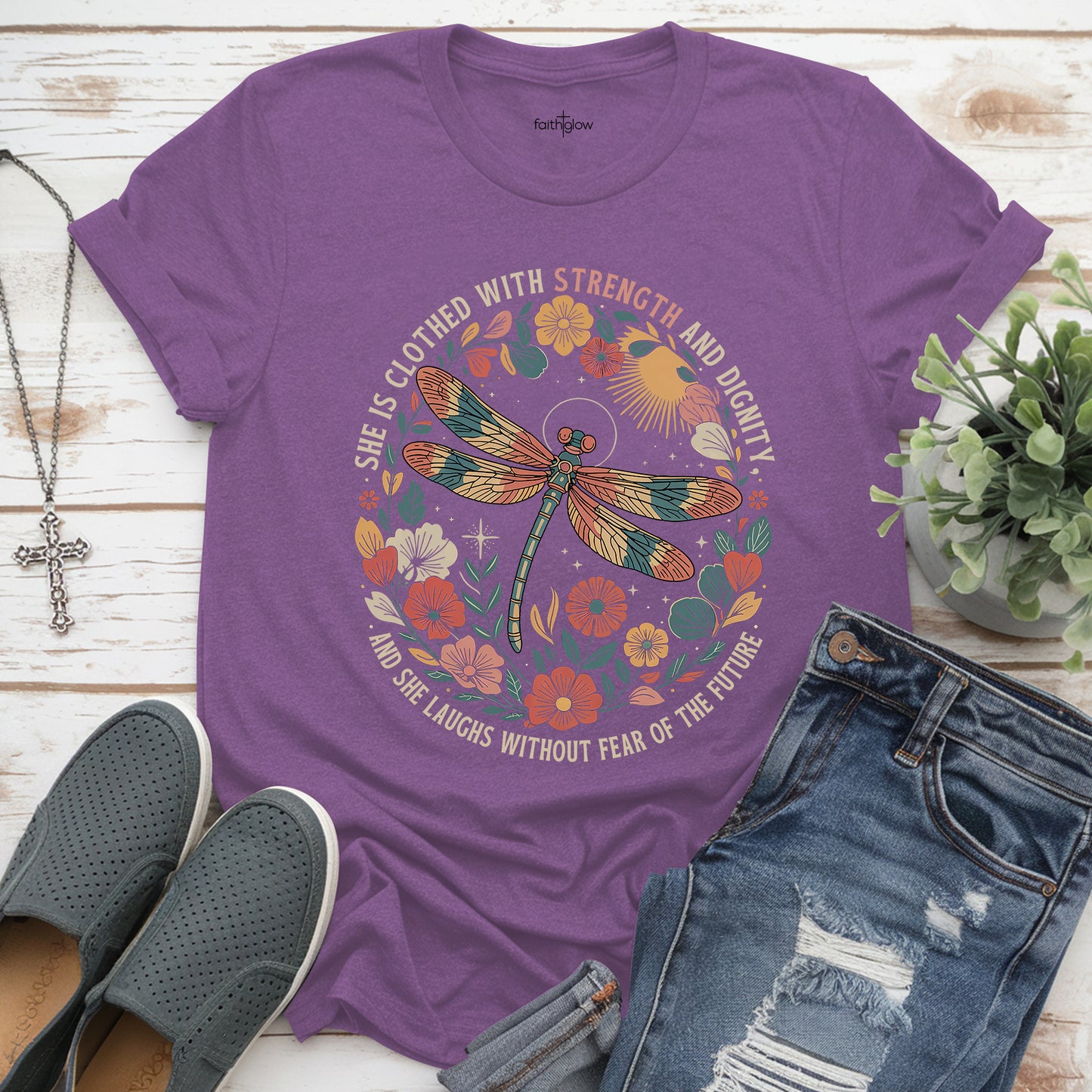 She Is Clothed With Strength And Dignity Christian T Shirt