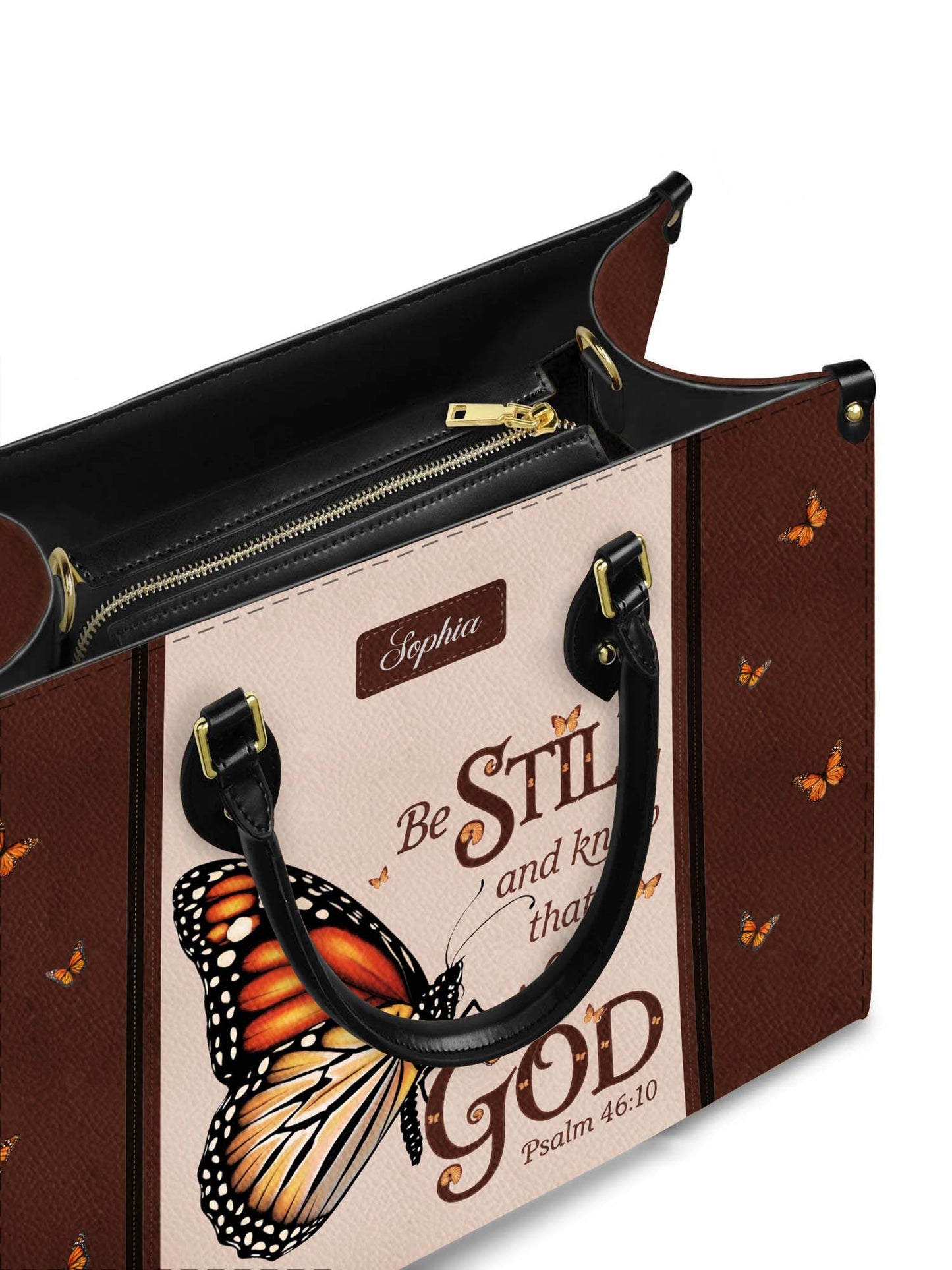 Be Still And Know That I Am God Christian Leather Church Bag