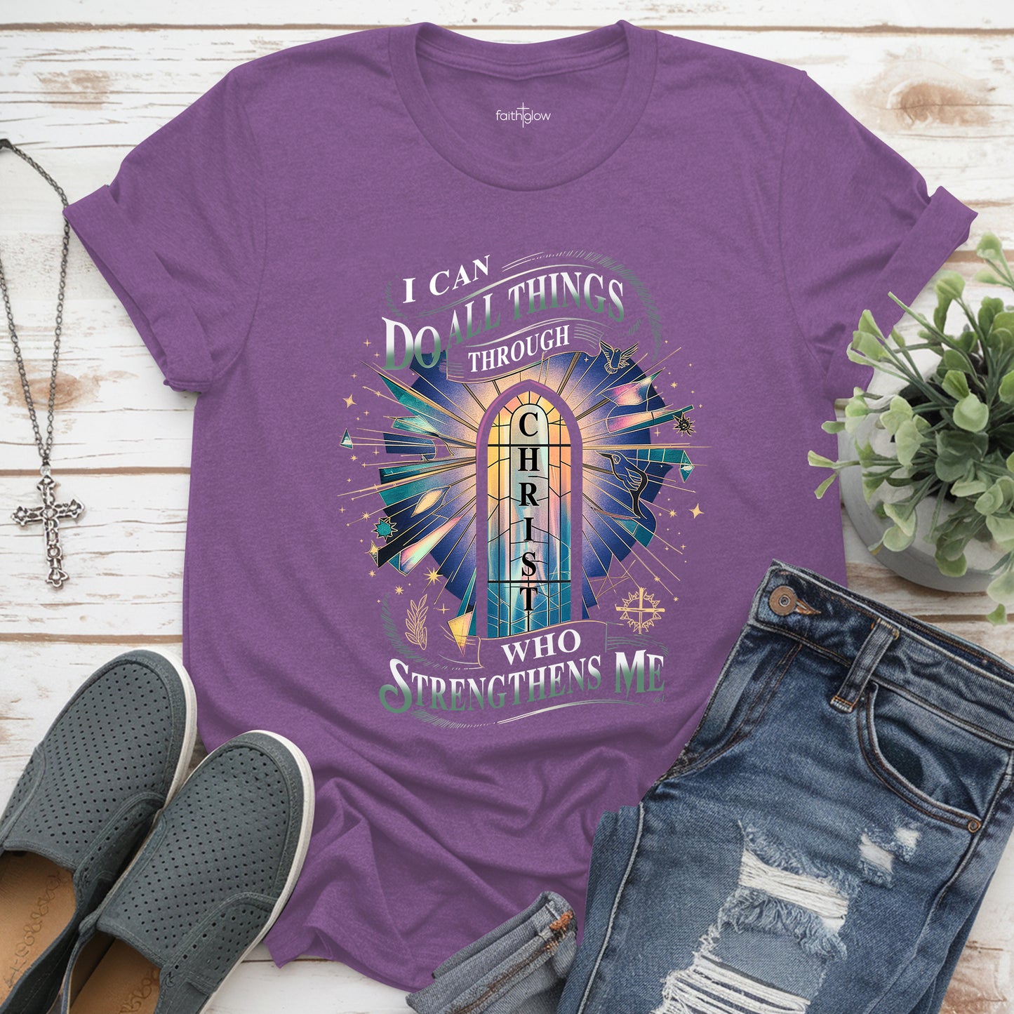 I Can Do All Things Through Christ Who Strengthens Me Christian T Shirt