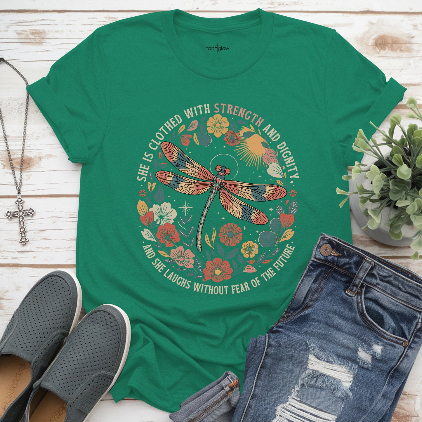 She Is Clothed With Strength And Dignity Christian T Shirt