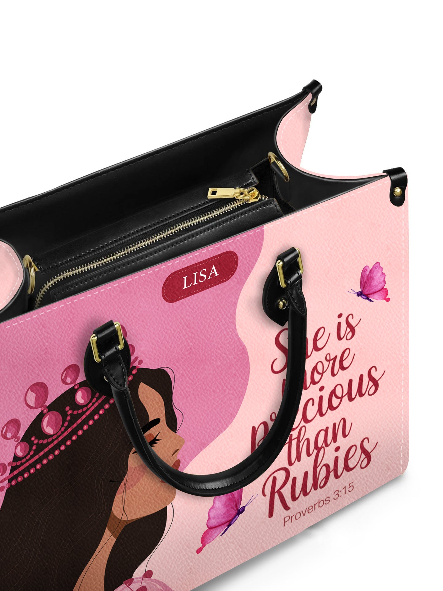 She Is More Precious Than Rubies Christian Leather Church Bag