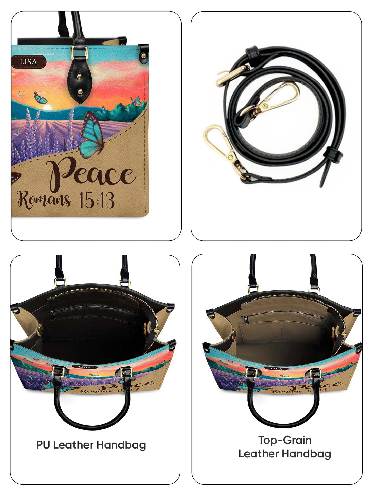 Peace Roman Christian Leather Church Bag