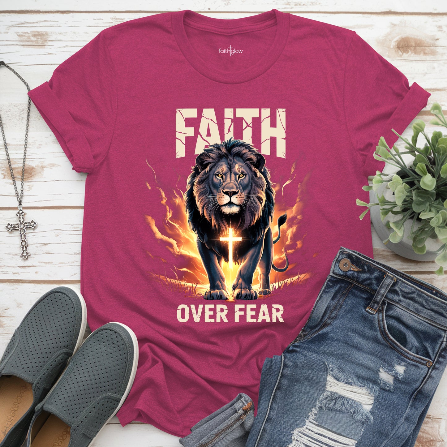 Faith Over Fear Christian T Shirt